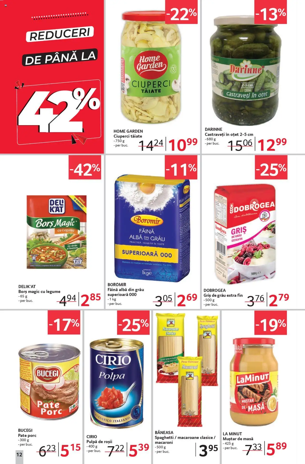 Catalog Selgros 19 Septembrie - 1 Octombrie 2025 | Pagina 12 | Produse: Pate, Ciuperci, Oțet, Muștar