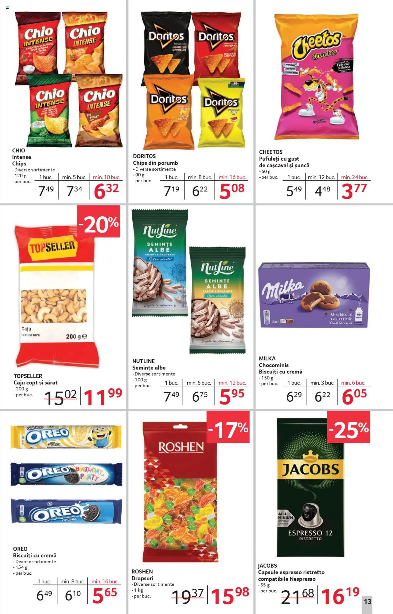 Catalog Selgros 19 Septembrie - 1 Octombrie 2025 | Pagina 13 | Produse: Ciocolată, Pufuleți, Biscuiți, Sare