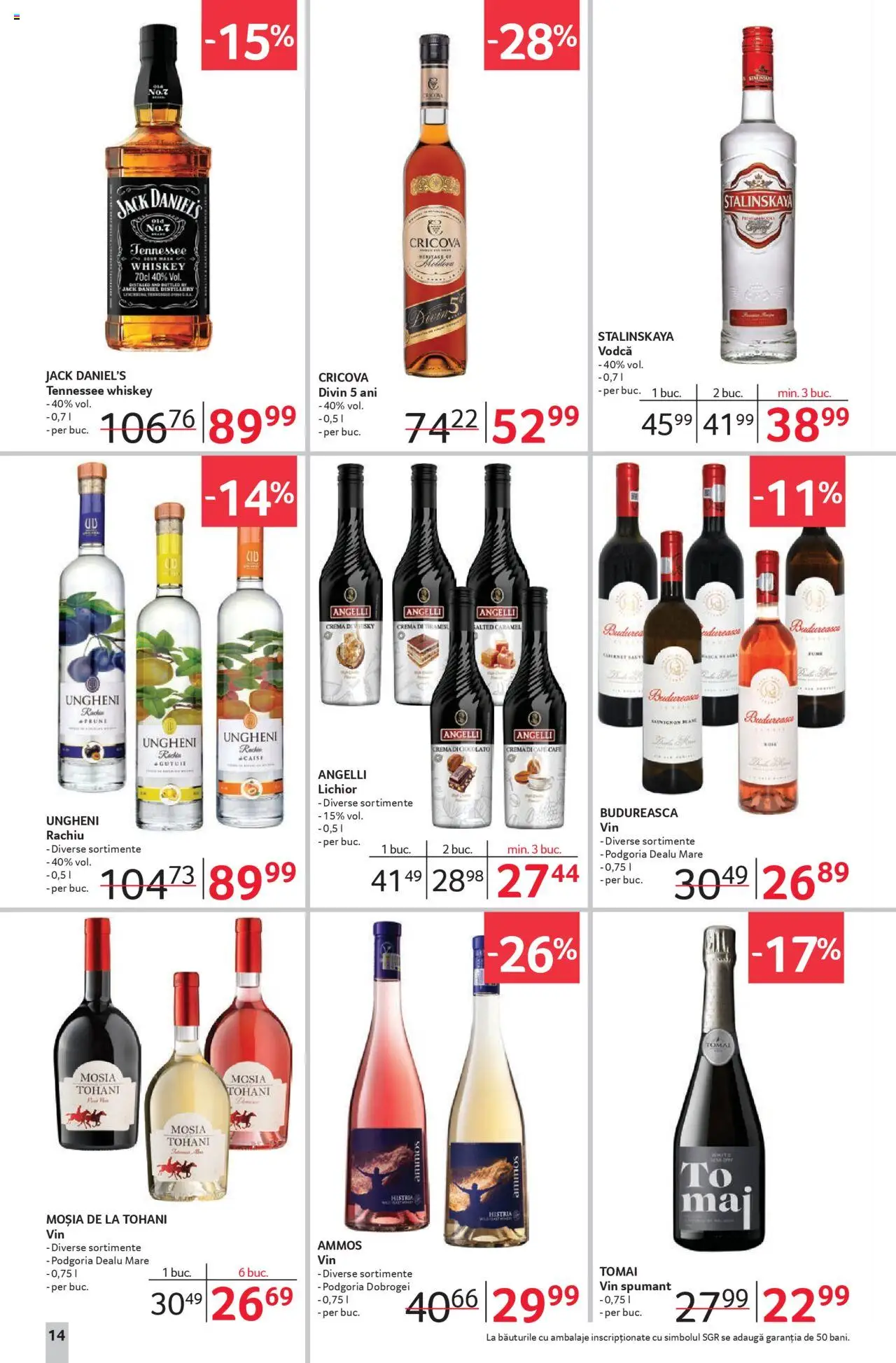 Catalog Selgros 19 Septembrie - 1 Octombrie 2025 | Pagina 14 | Produse: Su ısıtıcı, Lichior, Tiramisu, Vin