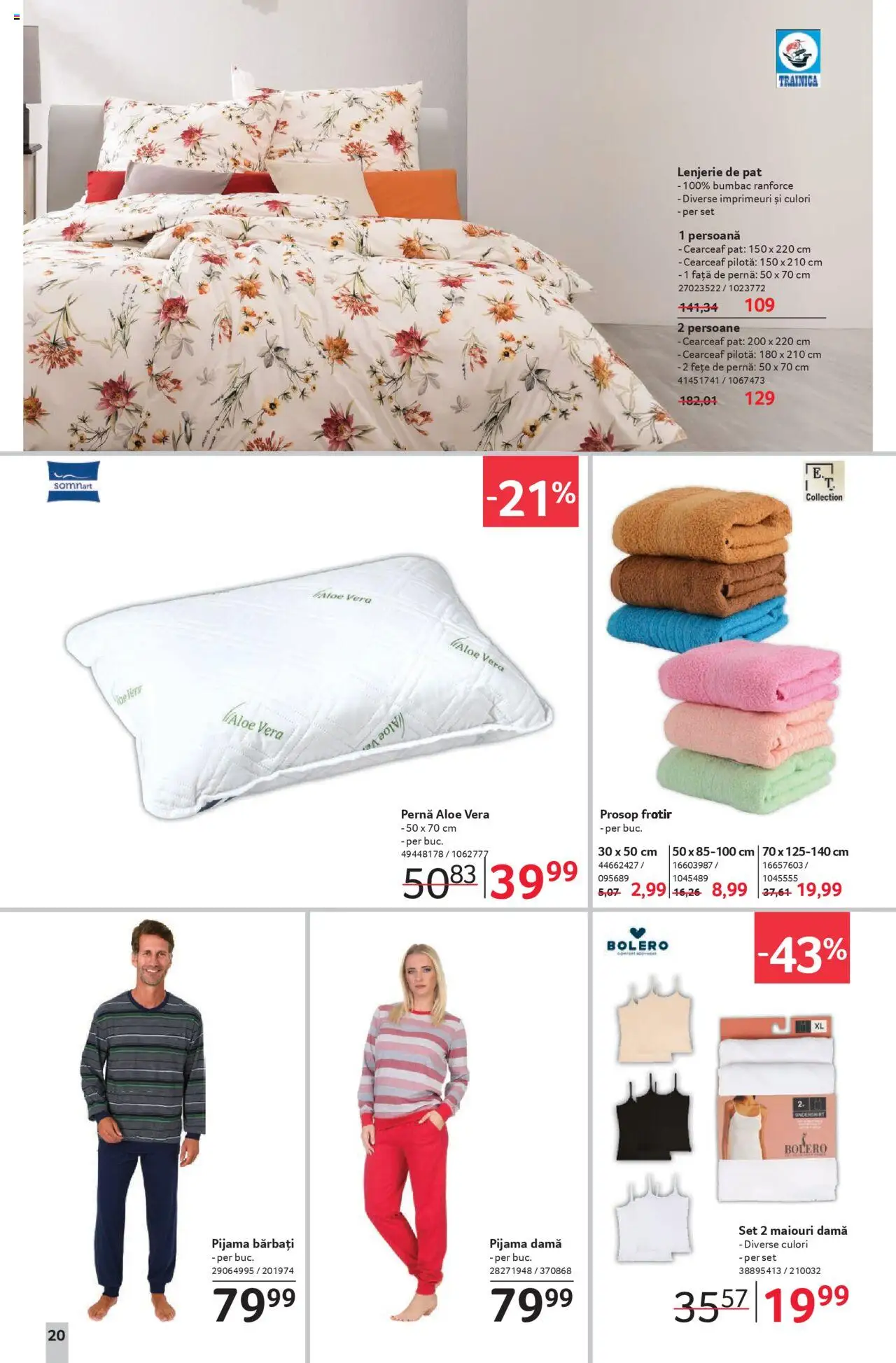 Catalog Selgros 19 Septembrie - 1 Octombrie 2025 | Pagina 20 | Produse: Pat, Lenjerie de pat, Pilotă, Față de pernă