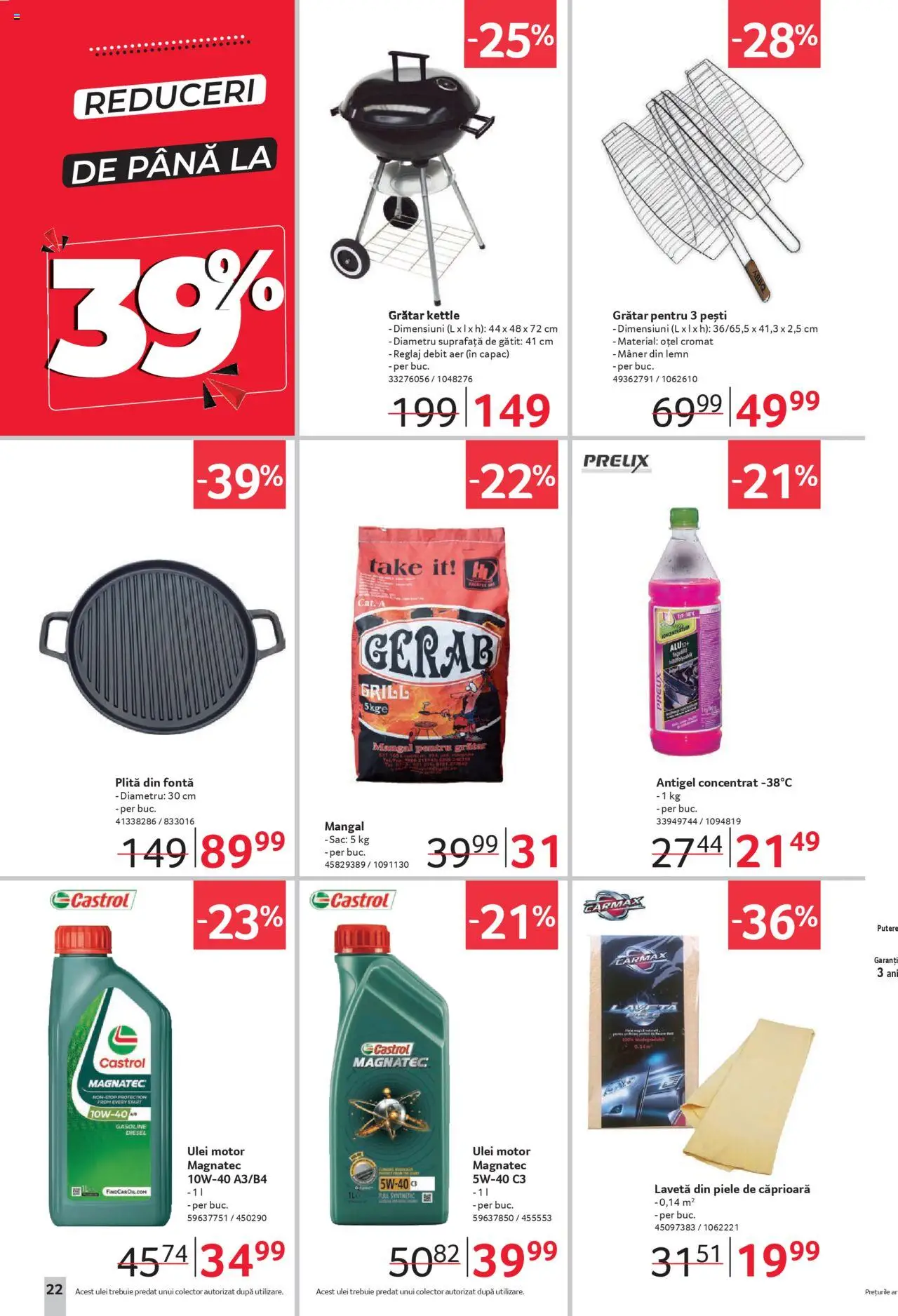 Catalog Selgros 19 Septembrie - 1 Octombrie 2025 | Pagina 22 | Produse: Plită, Grill, Mâner, Ulei