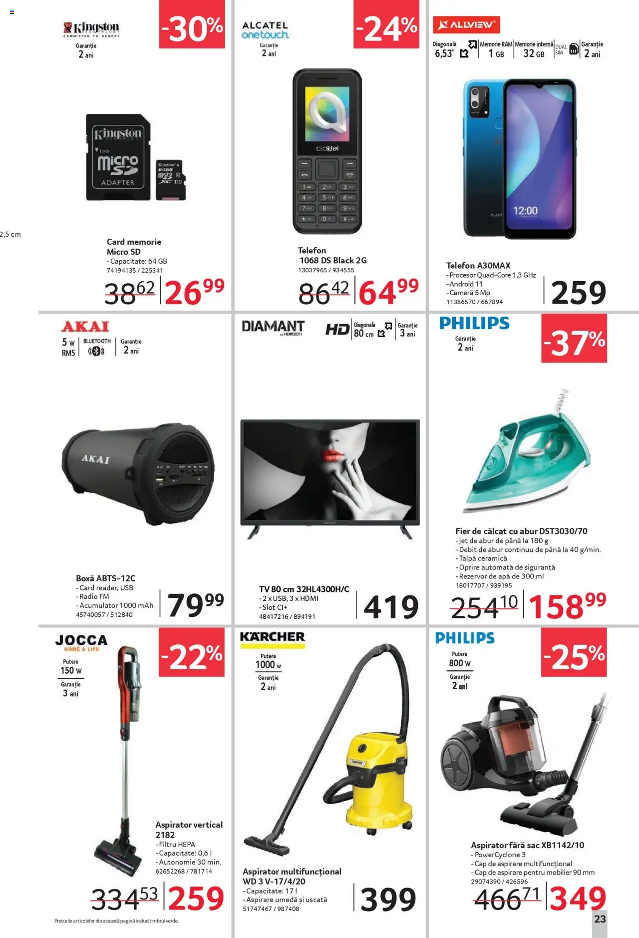 Catalog Selgros 19 Septembrie - 1 Octombrie 2025 | Pagina 23 | Produse: Enginar, Telefon, Fier de călcat, Cameră