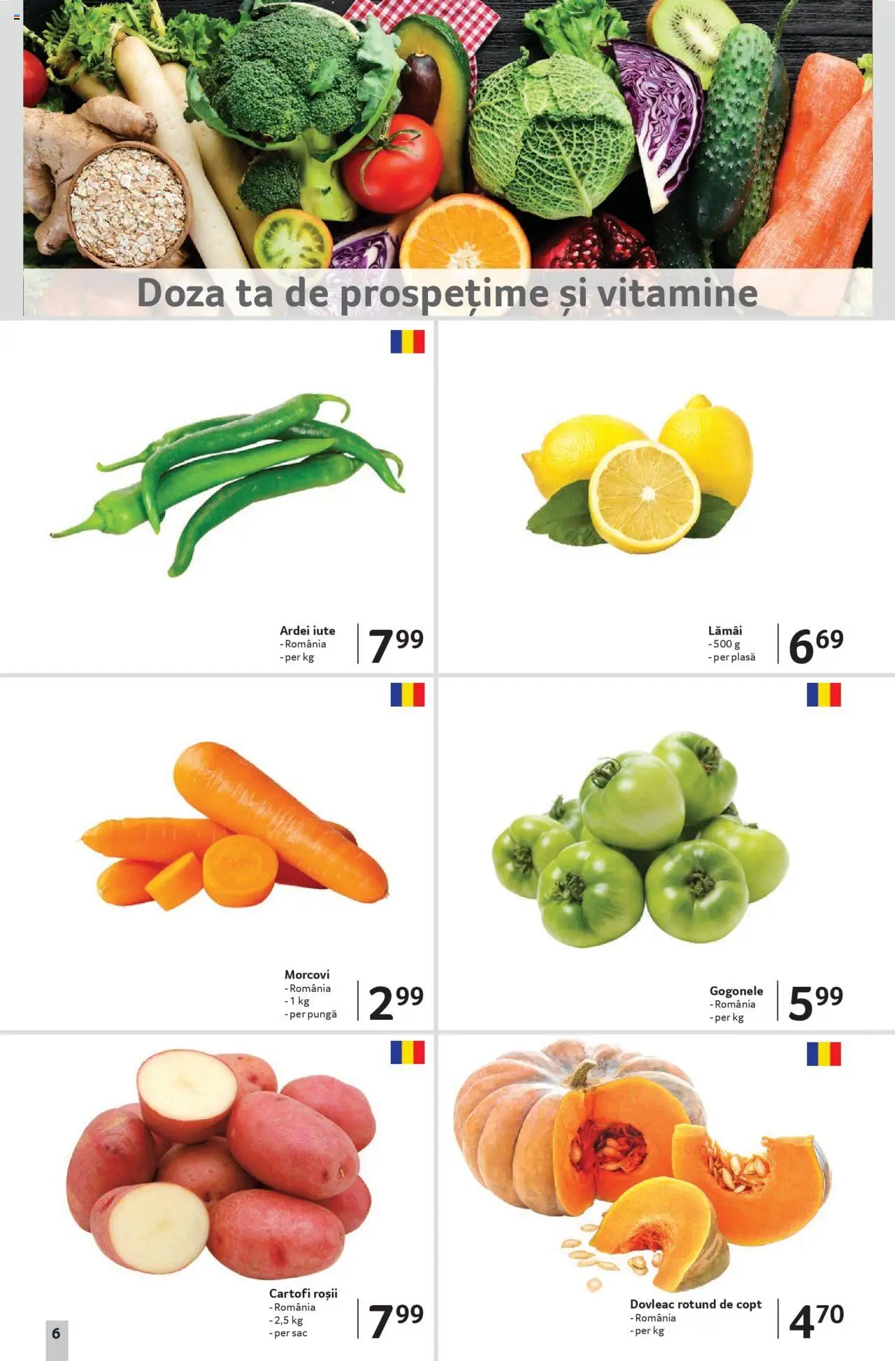 Catalog Selgros 19 Septembrie - 1 Octombrie 2025 | Pagina 6 | Produse: Dovleac, Ardei iute, Roșii, Cartofi