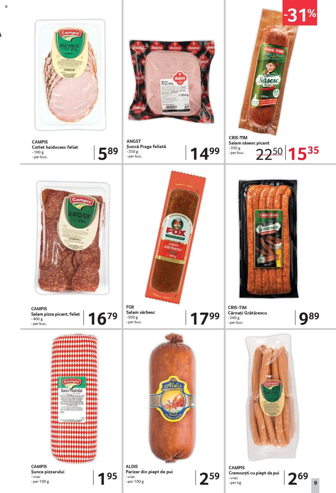 Catalog Selgros 19 Septembrie - 1 Octombrie 2025 | Pagina 9 | Produse: Lait de coco, Crenvurști, Șuncă, Pizza
