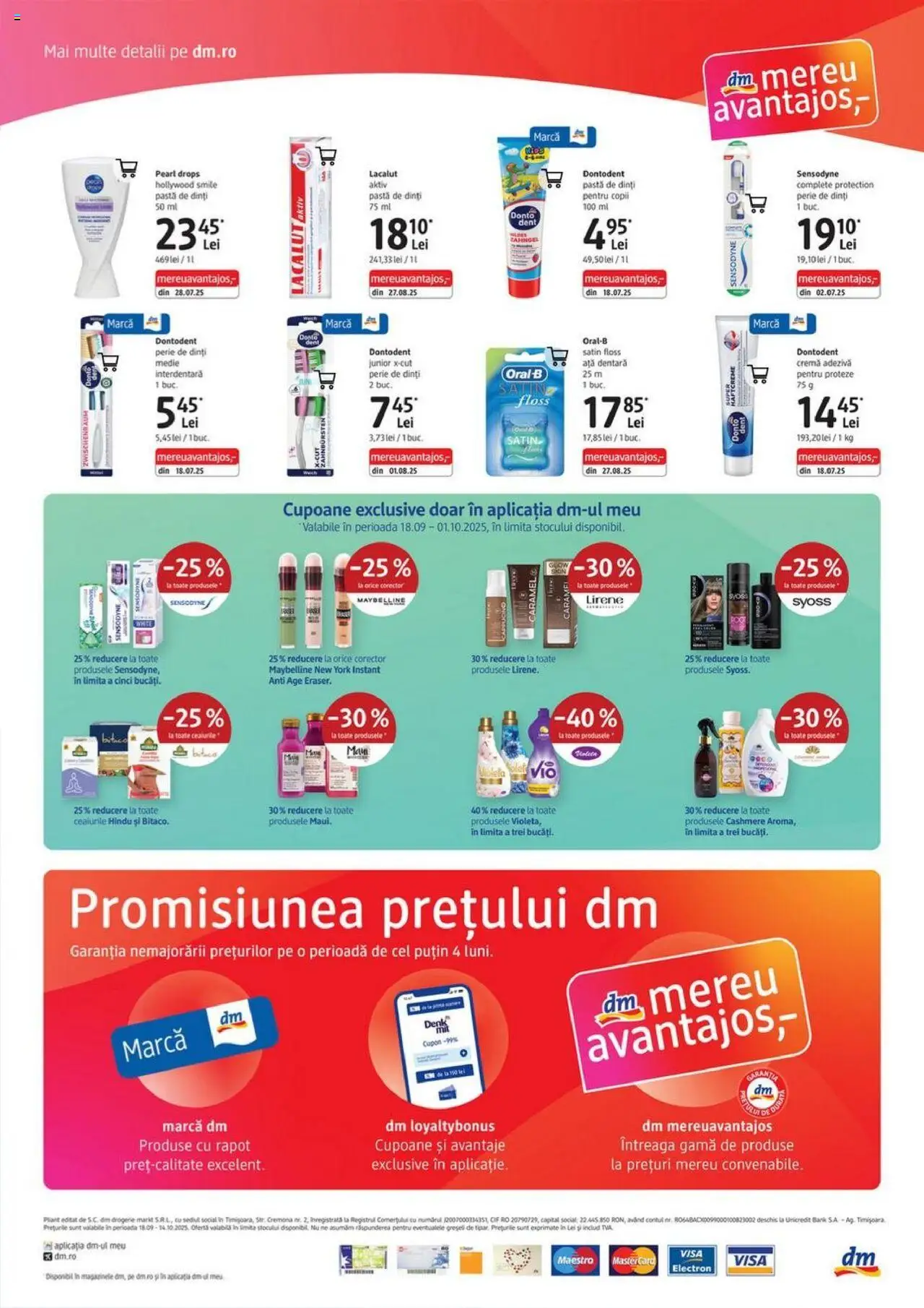 Catalog DM Drogerie Markt 18 Septembrie - 13 Octombrie 2025 | Pagina 4 | Produse: Ață dentară, Perie, Cremă, Pastă de dinți