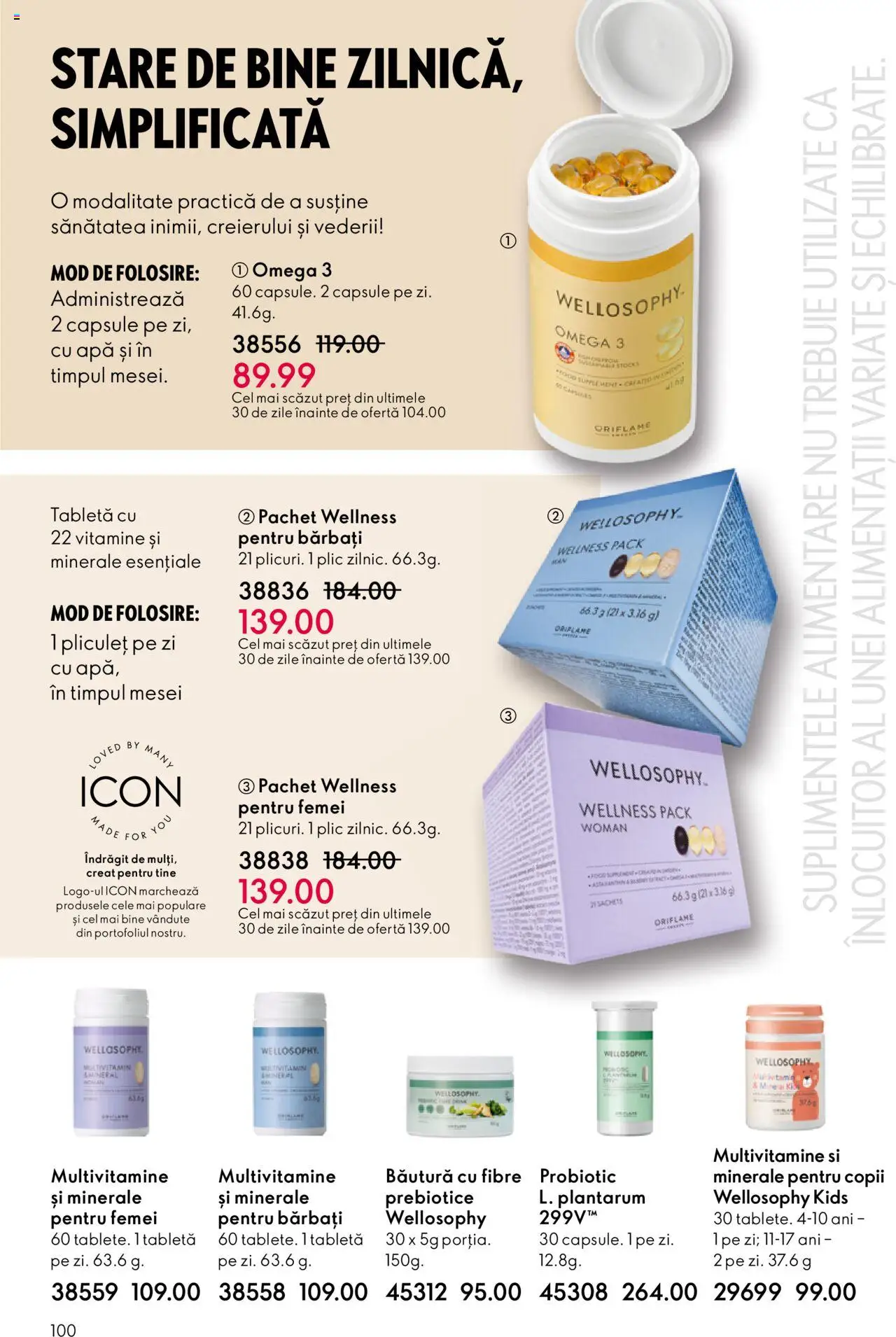 Catalog Oriflame 22 Octombrie - 10 Noiembrie 2025 | Pagina 100 | Produse: Tabletă, Chaussures de ski, Apă