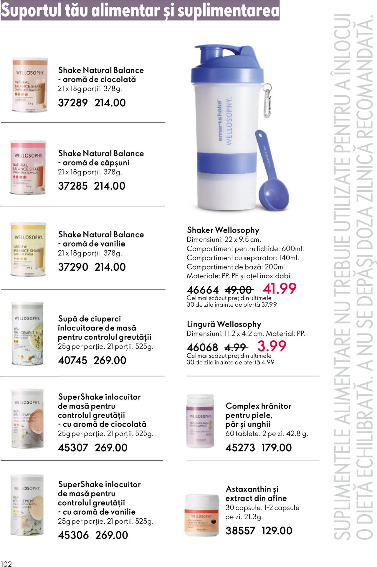 Catalog Oriflame 22 Octombrie - 10 Noiembrie 2025 | Pagina 102 | Produse: Masă, Ciuperci, Căpșuni, Shake