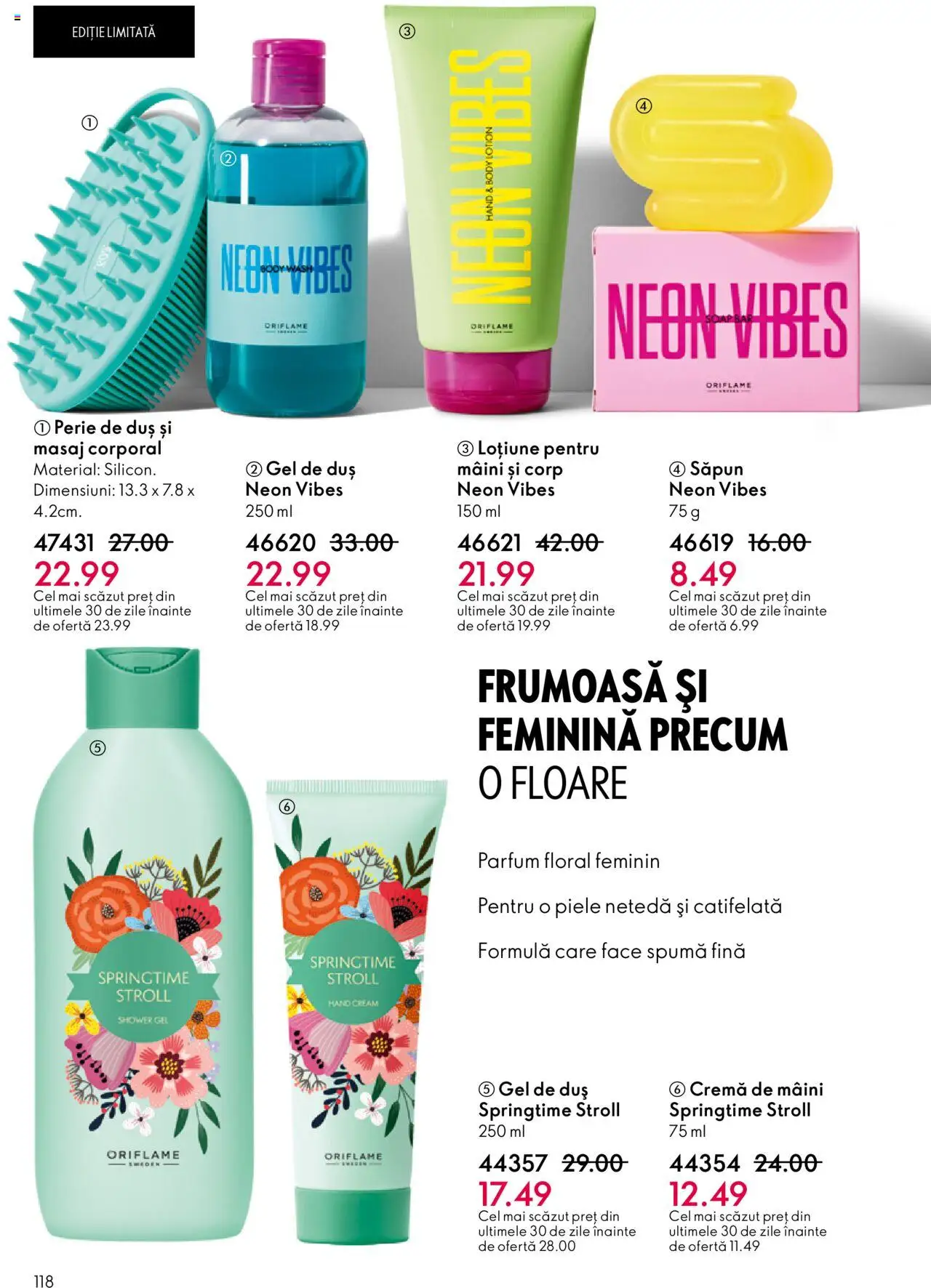 Catalog Oriflame 22 Octombrie - 10 Noiembrie 2025 | Pagina 118 | Produse: Duș, Parfum, Cremă, Cremă de mâini