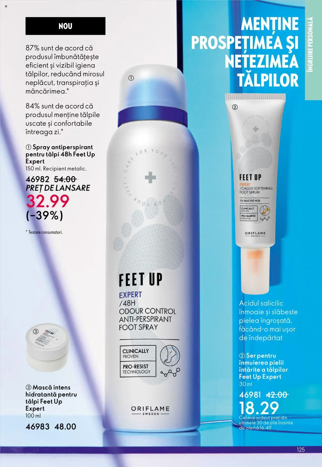 Catalog Oriflame 22 Octombrie - 10 Noiembrie 2025 | Pagina 125 | Produse: Serum, Antiperspirant