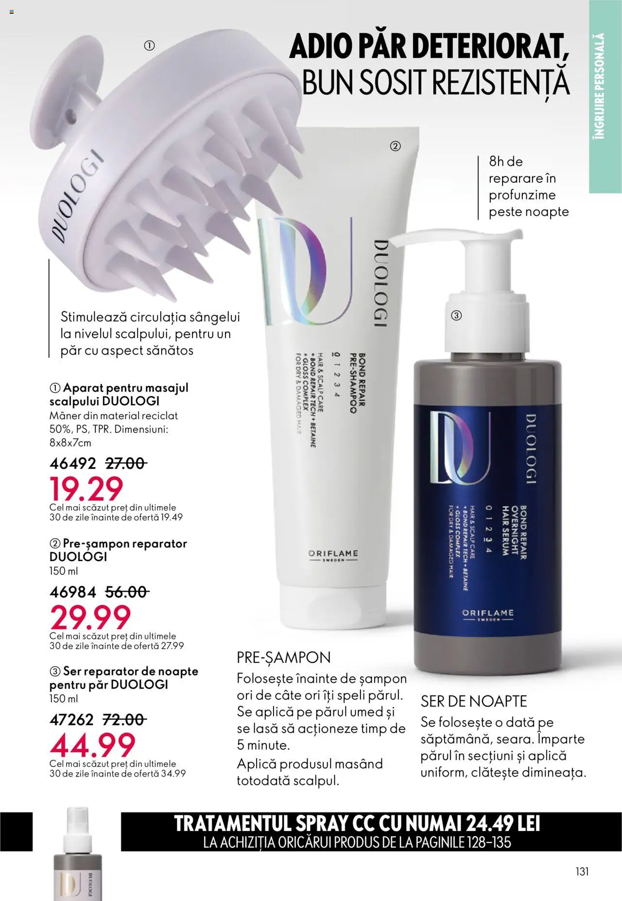 Catalog Oriflame 22 Octombrie - 10 Noiembrie 2025 | Pagina 131 | Produse: Serum, Mâner, Șampon, Pește