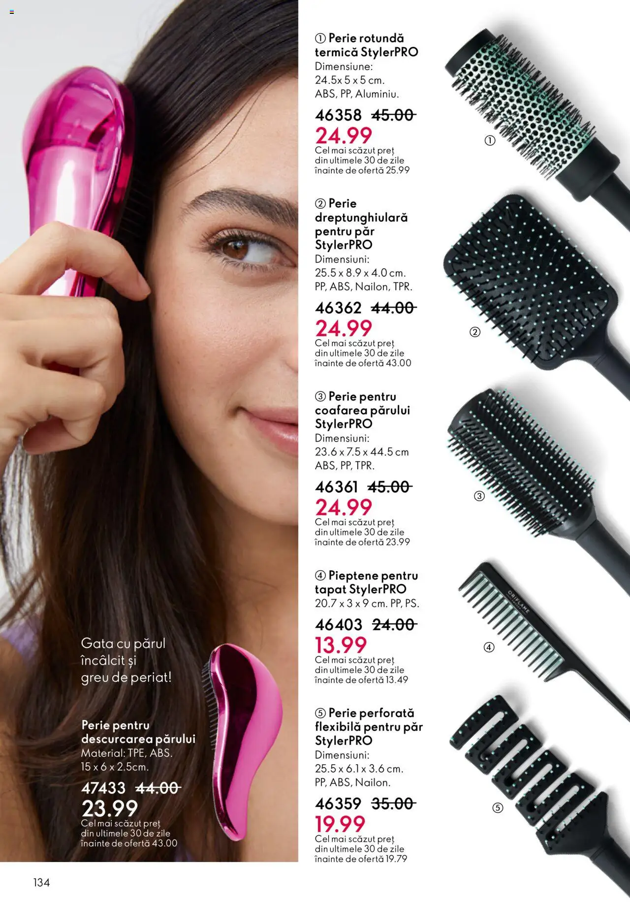 Catalog Oriflame 22 Octombrie - 10 Noiembrie 2025 | Pagina 134 | Produse: Pieptene, Perie