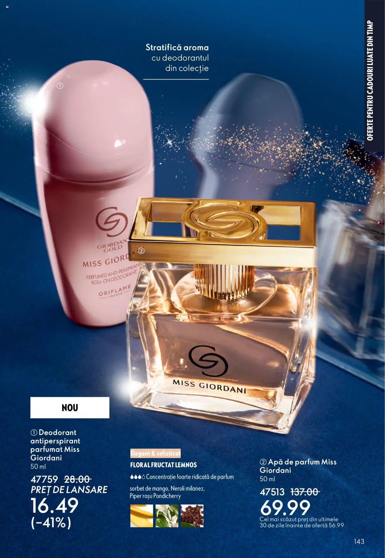 Catalog Oriflame 22 Octombrie - 10 Noiembrie 2025 | Pagina 143 | Produse: Parfum, Antiperspirant, Apă, Piper
