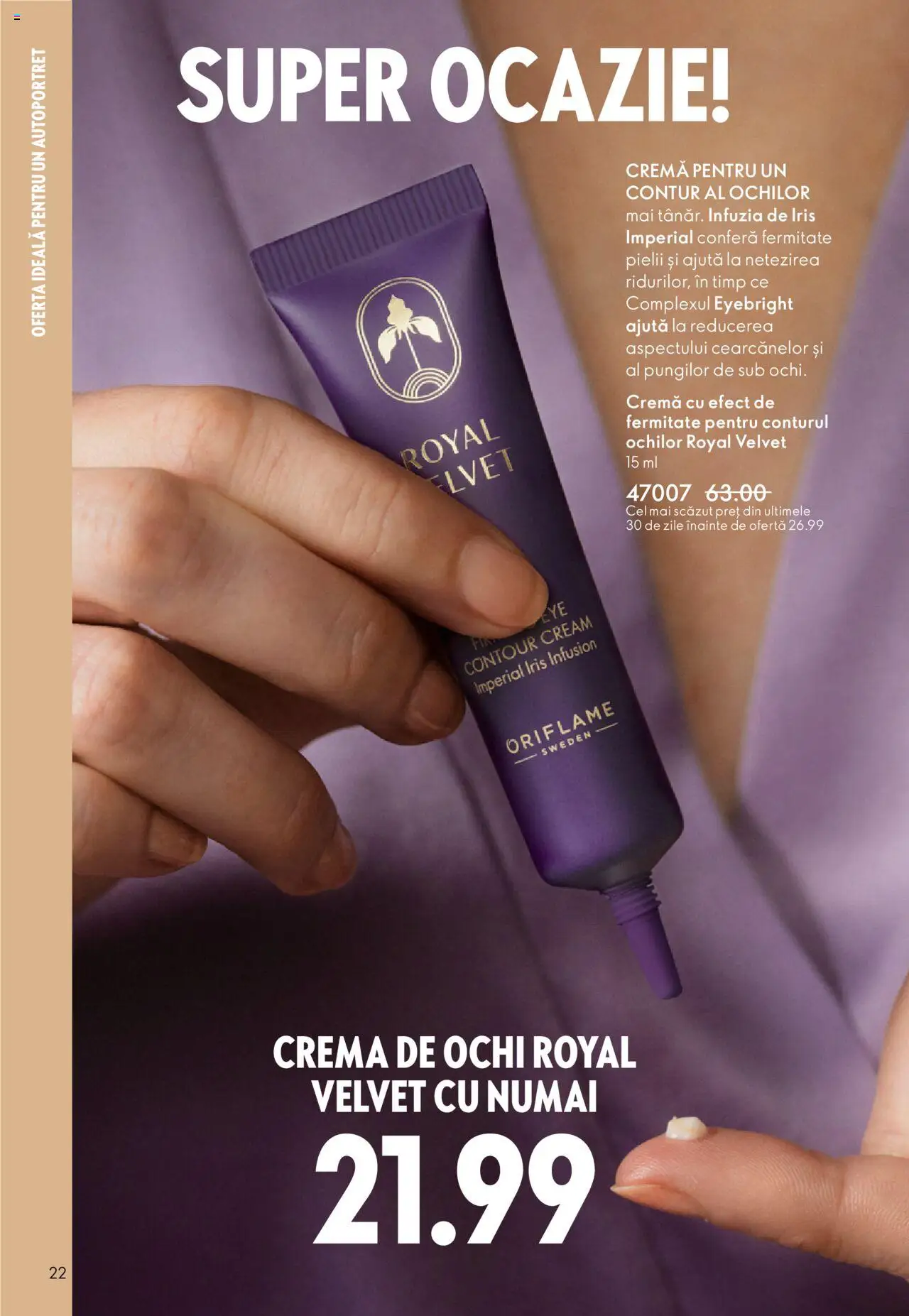 Catalog Oriflame 22 Octombrie - 10 Noiembrie 2025 | Pagina 22 | Produse: Cremă