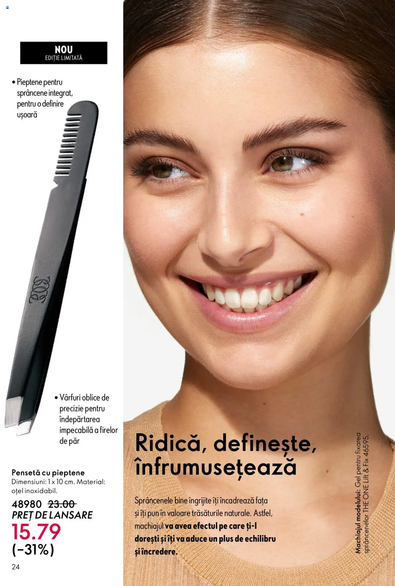 Catalog Oriflame 22 Octombrie - 10 Noiembrie 2025 | Pagina 24 | Produse: Pensetă, Pieptene