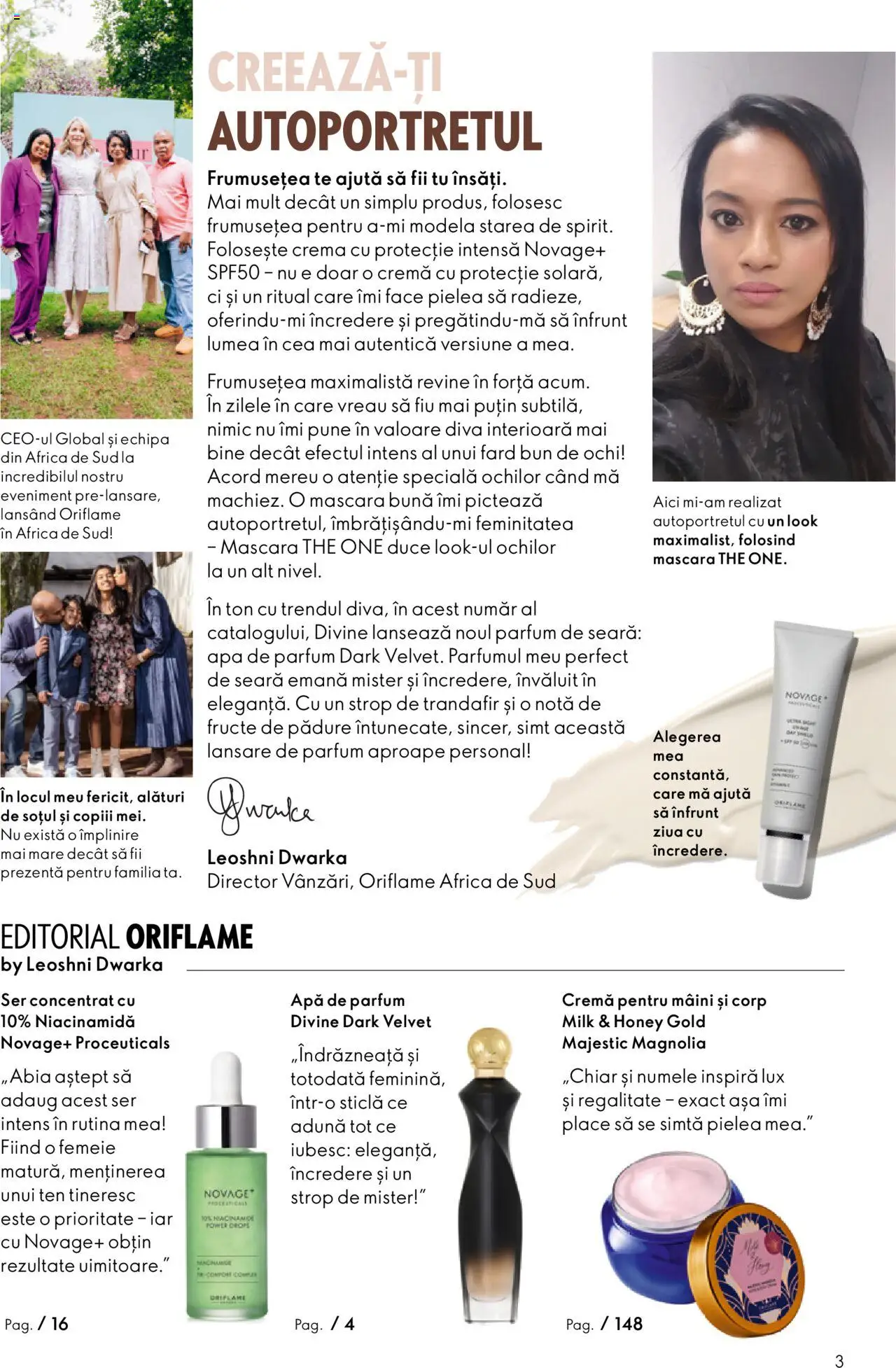 Catalog Oriflame 22 Octombrie - 10 Noiembrie 2025 | Pagina 3 | Produse: Apă de parfum, Trandafir, Parfum, Fructe