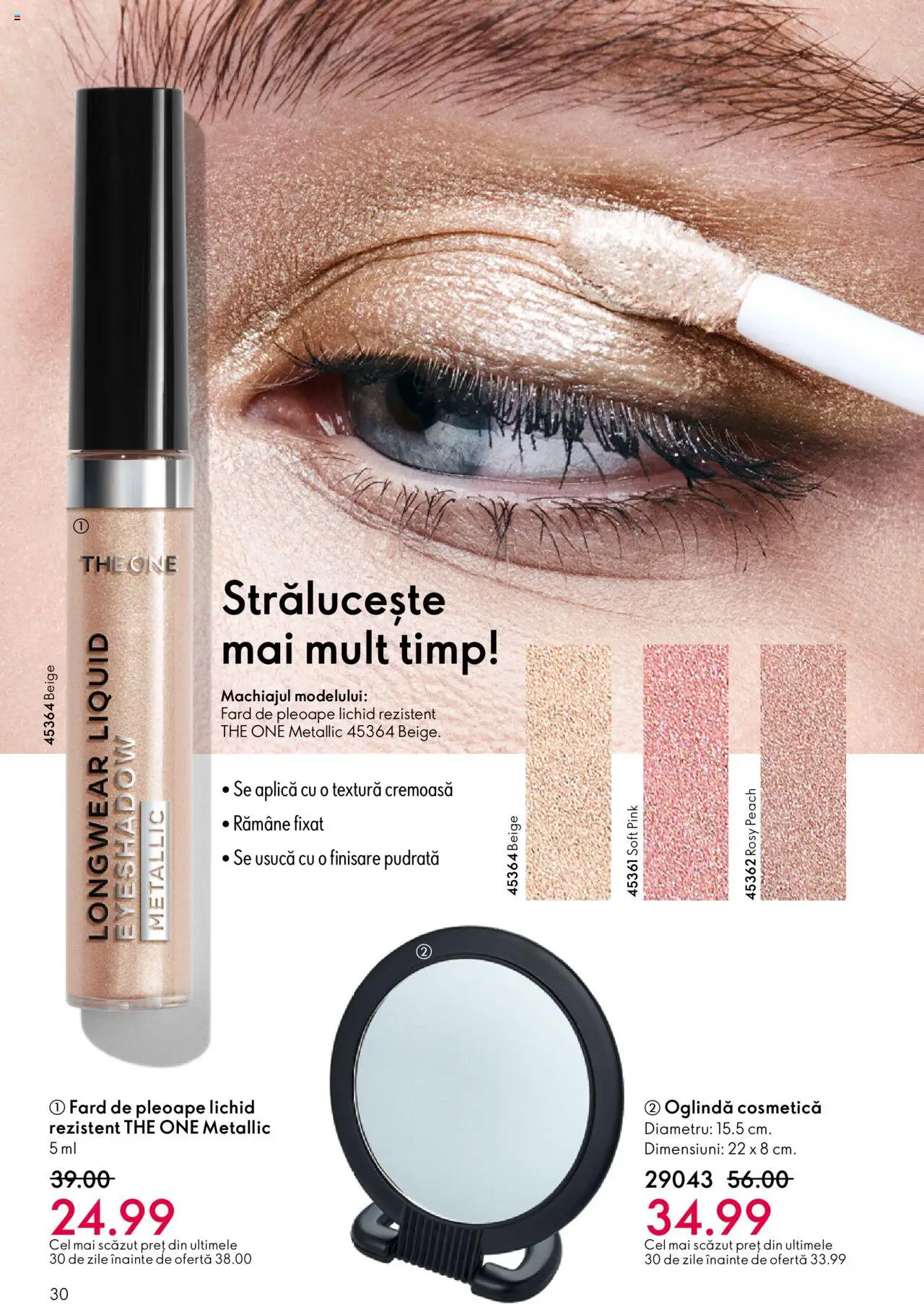 Catalog Oriflame 22 Octombrie - 10 Noiembrie 2025 | Pagina 30 | Produse: Oglindă, Fard de pleoape