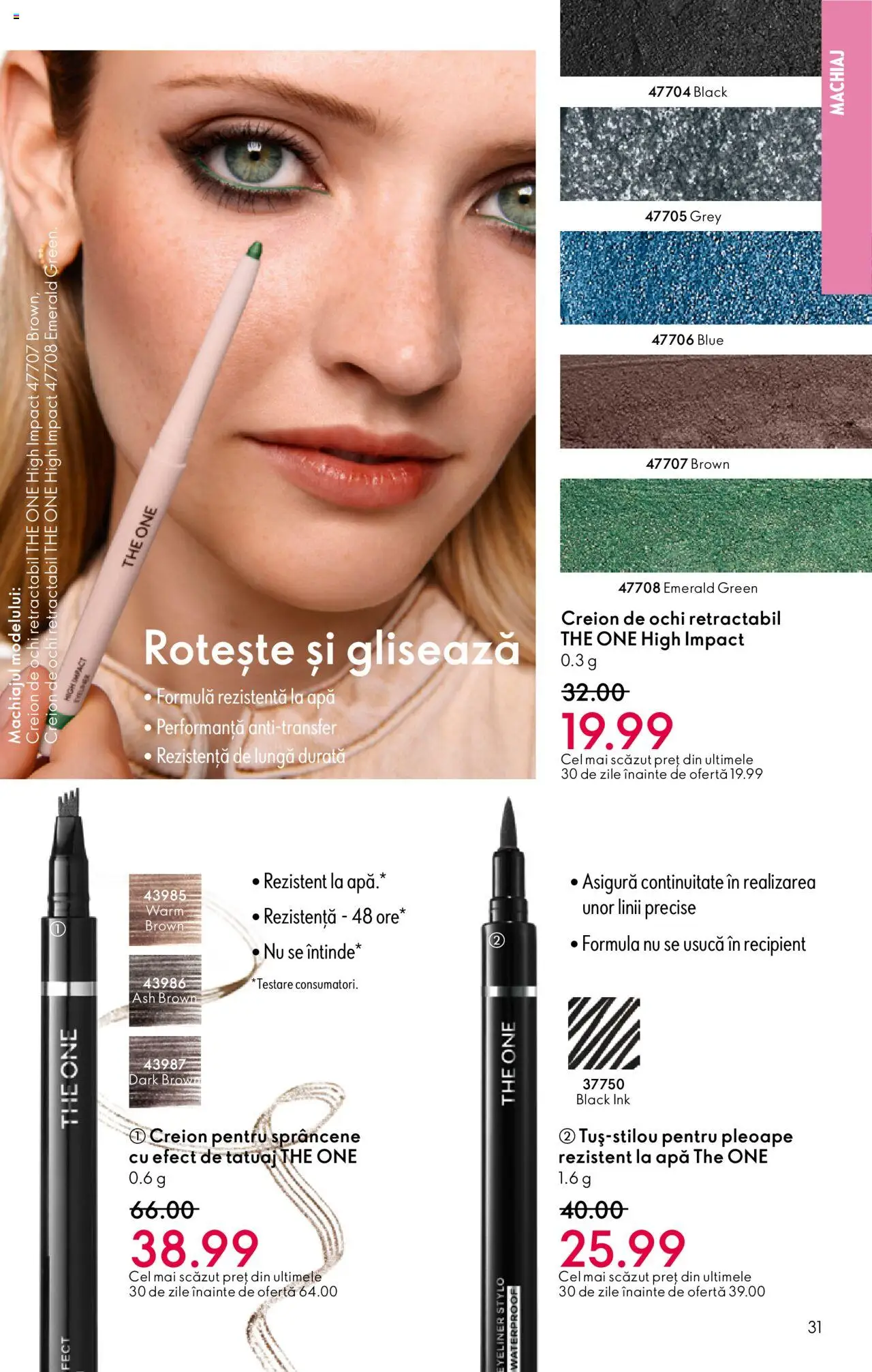 Catalog Oriflame 22 Octombrie - 10 Noiembrie 2025 | Pagina 31 | Produse: Machiaj, Creion de ochi, Peluş Köpek Yatağı, Apă