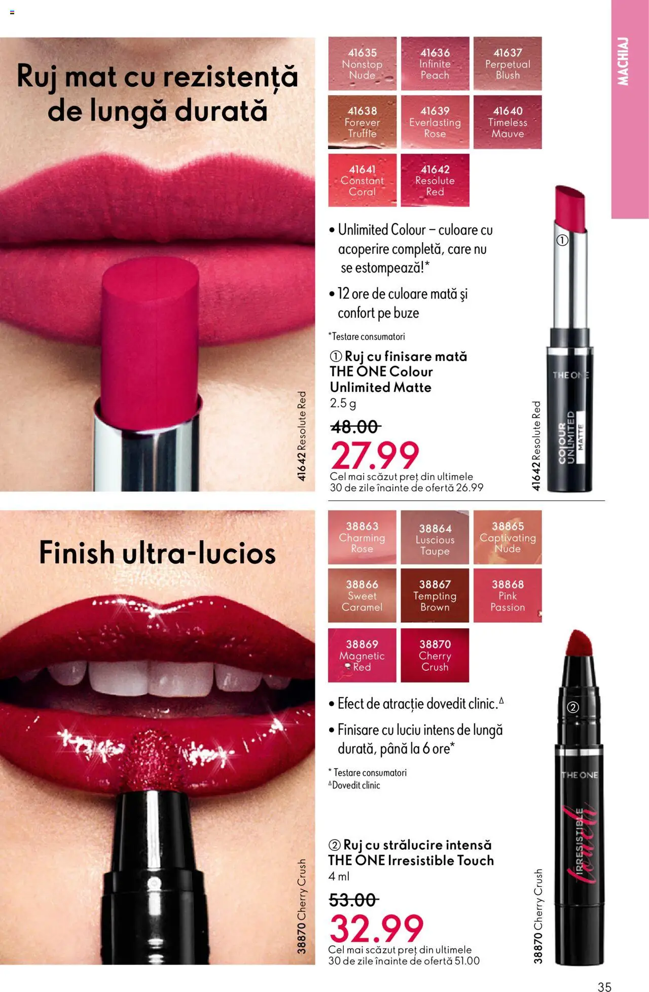 Catalog Oriflame 22 Octombrie - 10 Noiembrie 2025 | Pagina 35 | Produse: Machiaj, Blush, Ruj