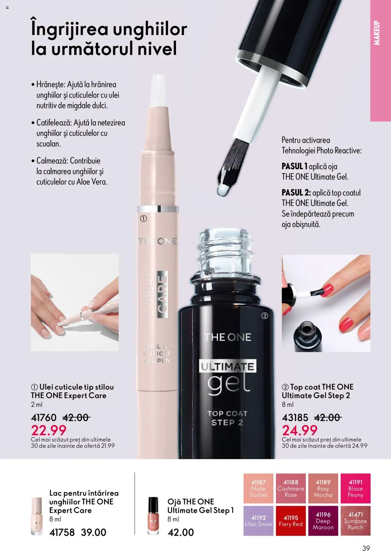 Catalog Oriflame 22 Octombrie - 10 Noiembrie 2025 | Pagina 39 | Produse: Top coat, Top, Ulei, Ojă
