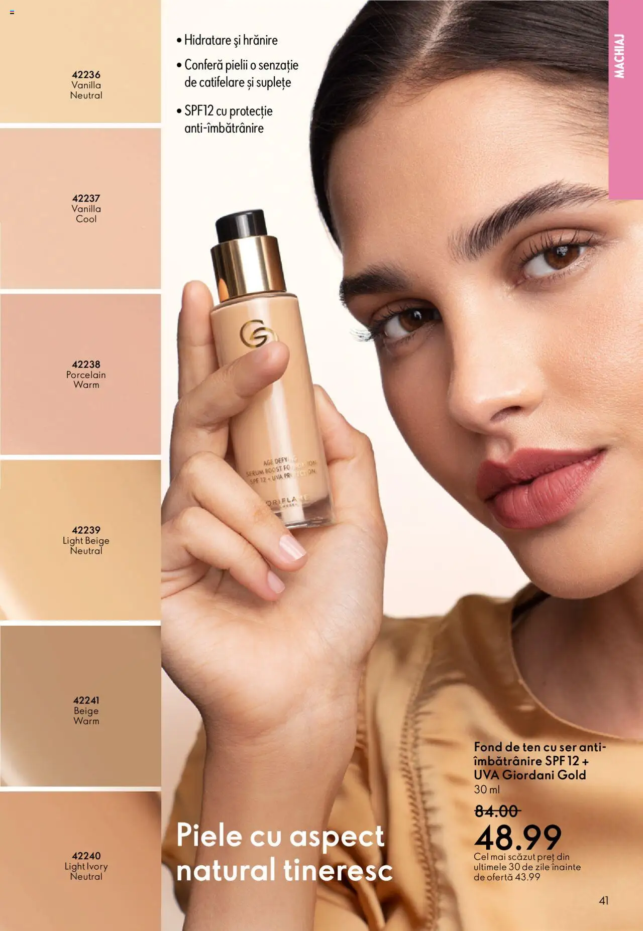 Catalog Oriflame 22 Octombrie - 10 Noiembrie 2025 | Pagina 41 | Produse: Fond de ten, Serum, Machiaj