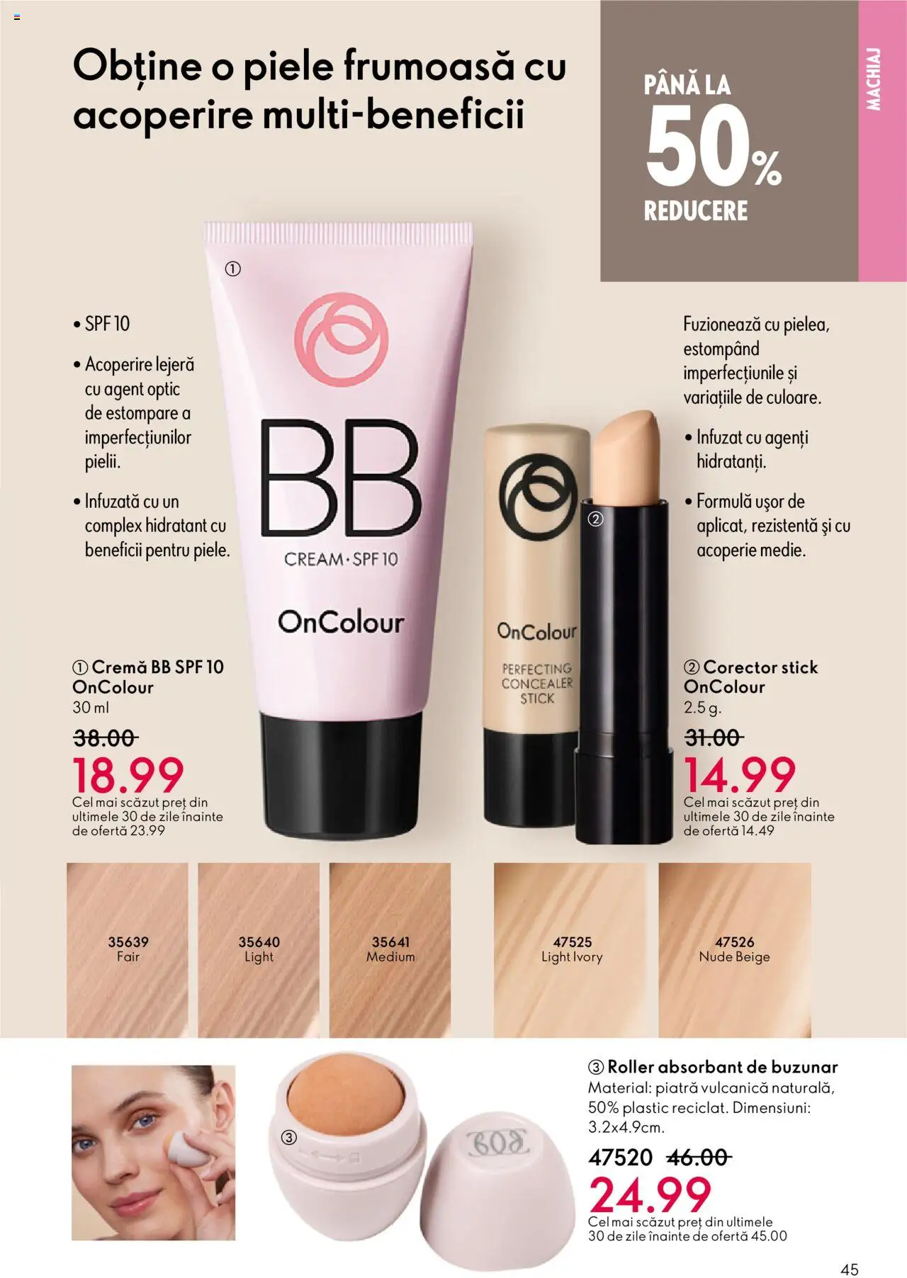 Catalog Oriflame 22 Octombrie - 10 Noiembrie 2025 | Pagina 45 | Produse: Machiaj, Concealer, Cremă