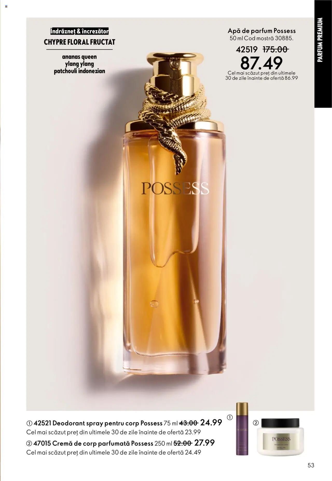 Catalog Oriflame 22 Octombrie - 10 Noiembrie 2025 | Pagina 53 | Produse: Apă de parfum, Cremă, Cremă de corp, Apă