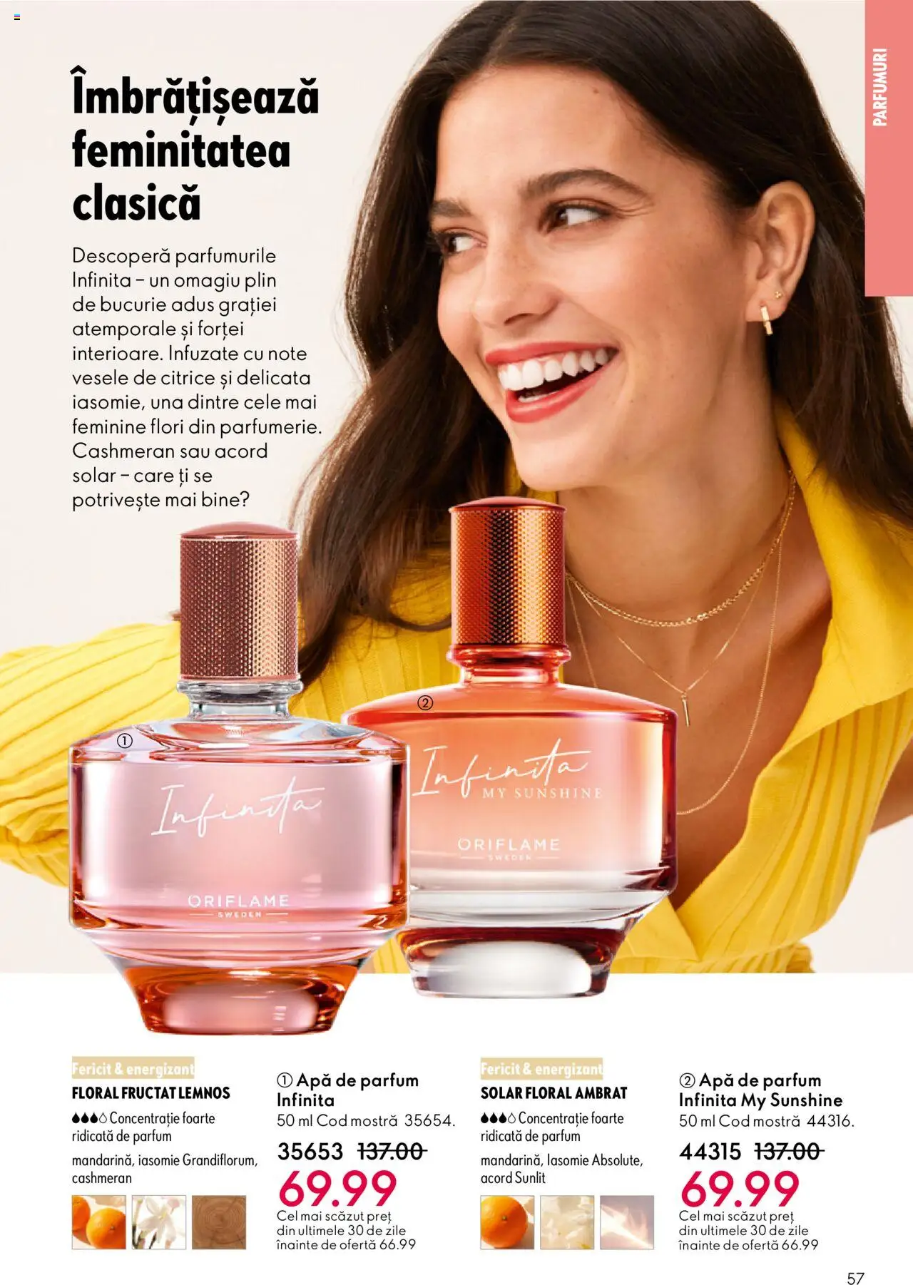 Catalog Oriflame 22 Octombrie - 10 Noiembrie 2025 | Pagina 57 | Produse: Apă de parfum, Parfum, Apă