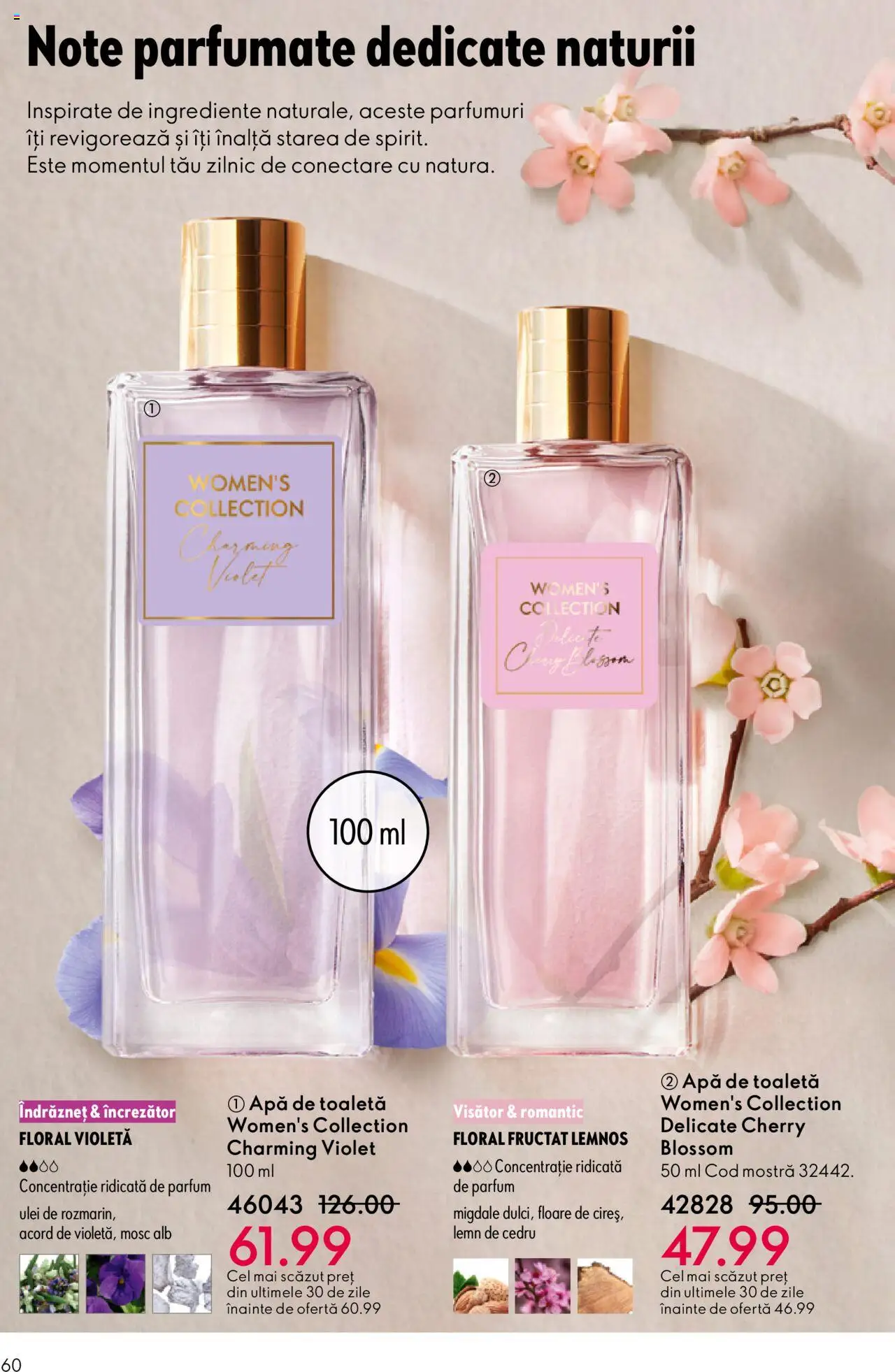 Catalog Oriflame 22 Octombrie - 10 Noiembrie 2025 | Pagina 60 | Produse: Toaletă, Parfum, Apă de toaletă, Migdale