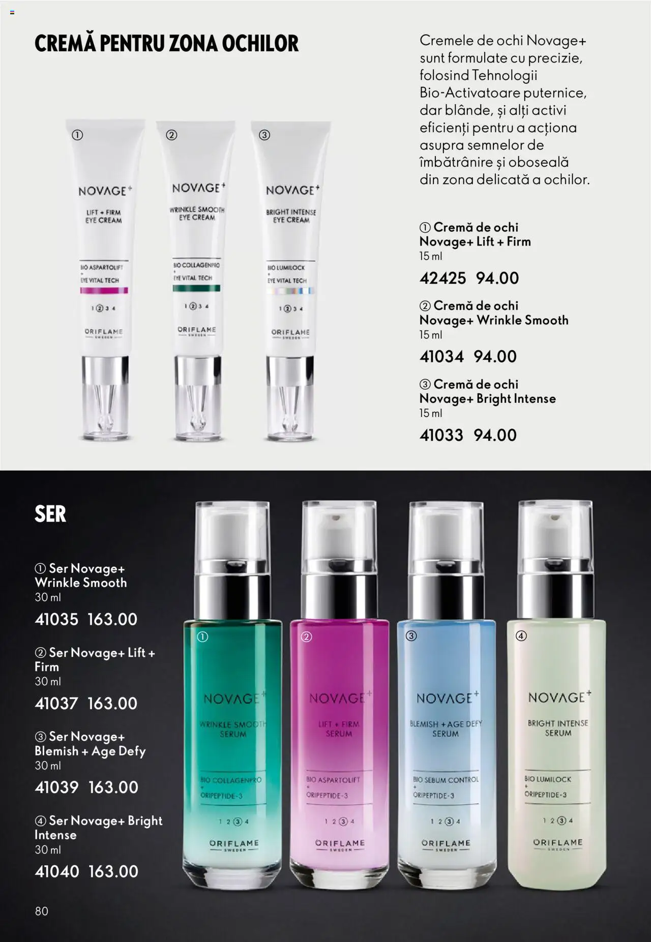 Catalog Oriflame 22 Octombrie - 10 Noiembrie 2025 | Pagina 80 | Produse: Şerit ödül, Serum, Cremă