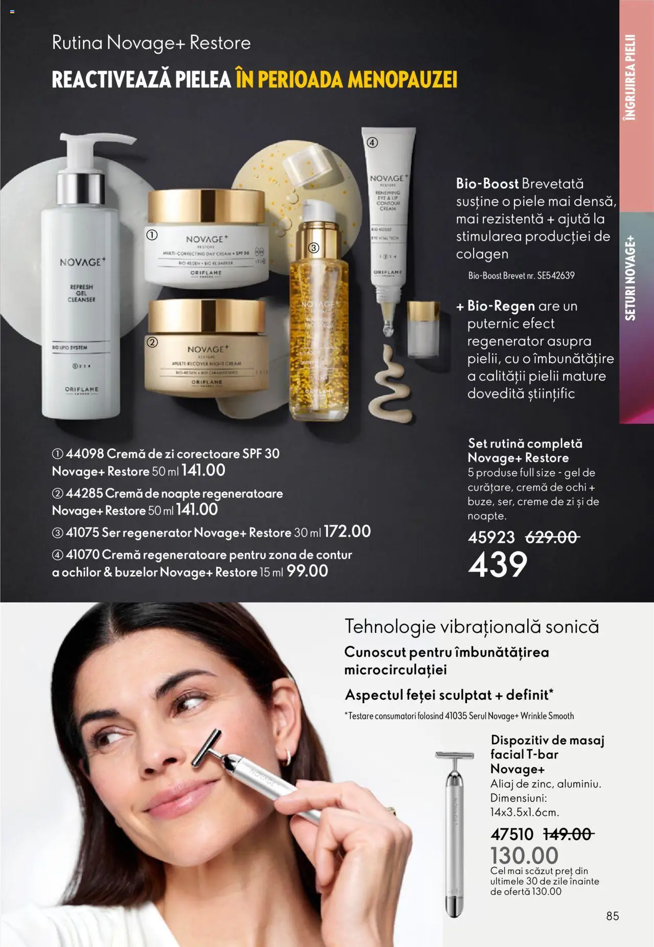 Catalog Oriflame 22 Octombrie - 10 Noiembrie 2025 | Pagina 85 | Produse: Cremă de zi, Cremă de noapte, Cremă