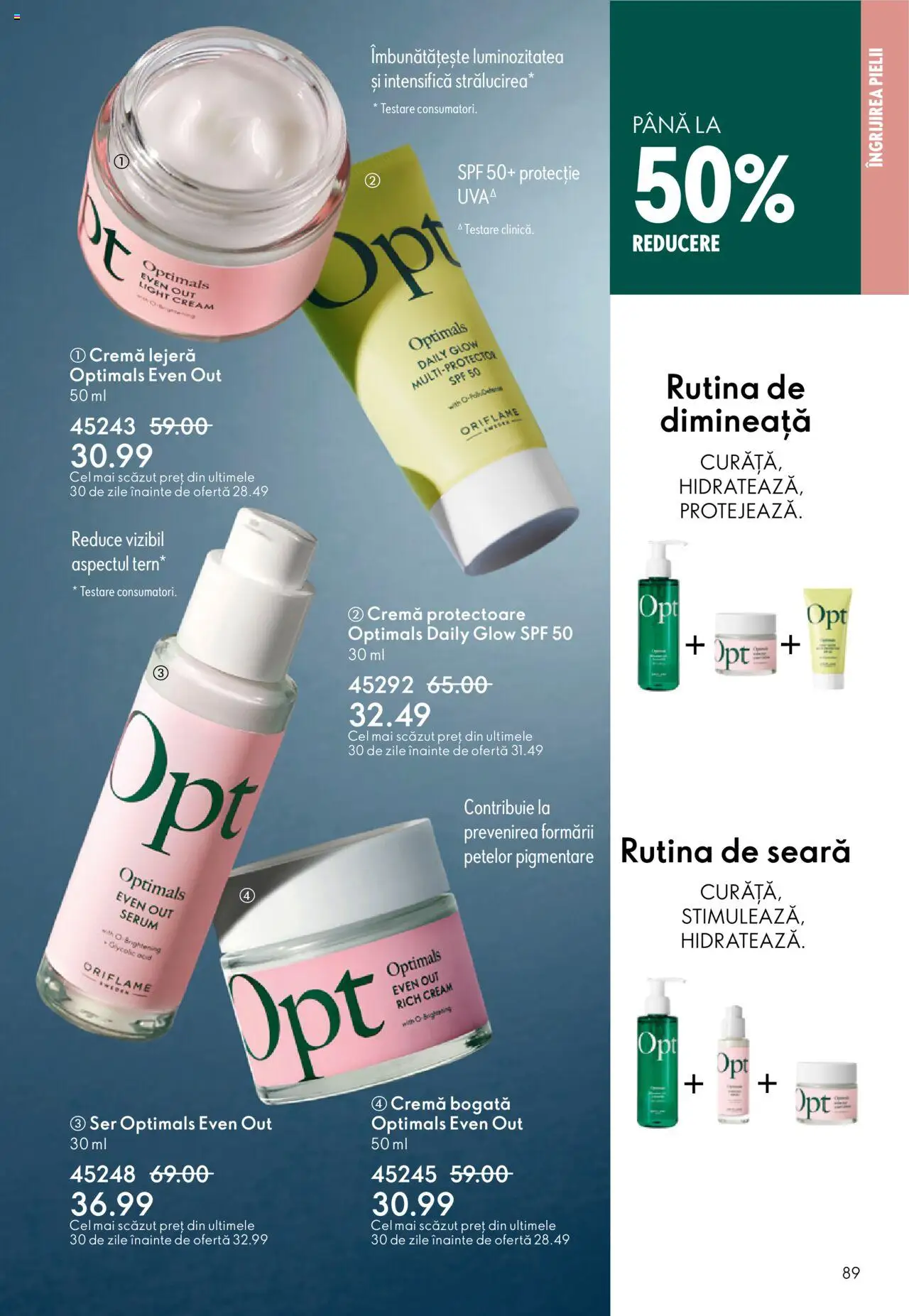 Catalog Oriflame 22 Octombrie - 10 Noiembrie 2025 | Pagina 89 | Produse: Serum, Cremă