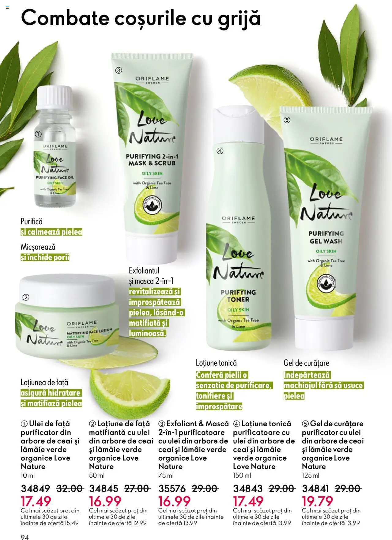 Catalog Oriflame 22 Octombrie - 10 Noiembrie 2025 | Pagina 94 | Produse: Exfoliant, Scrub, Ceai, Lămâie