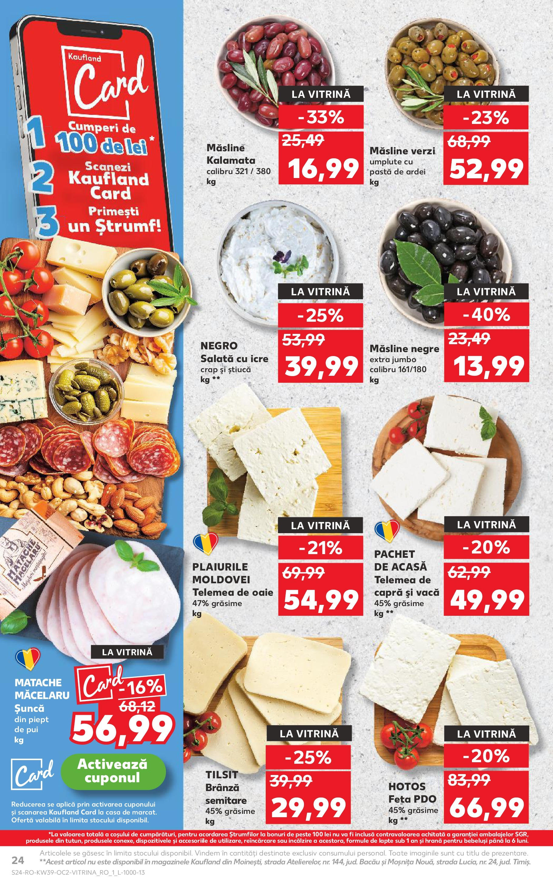 Catalog Kaufland 24 - 29 Septembrie 2025 | Pagina 24 | Produse: Măsline, Pește, Salată cu icre, Salată
