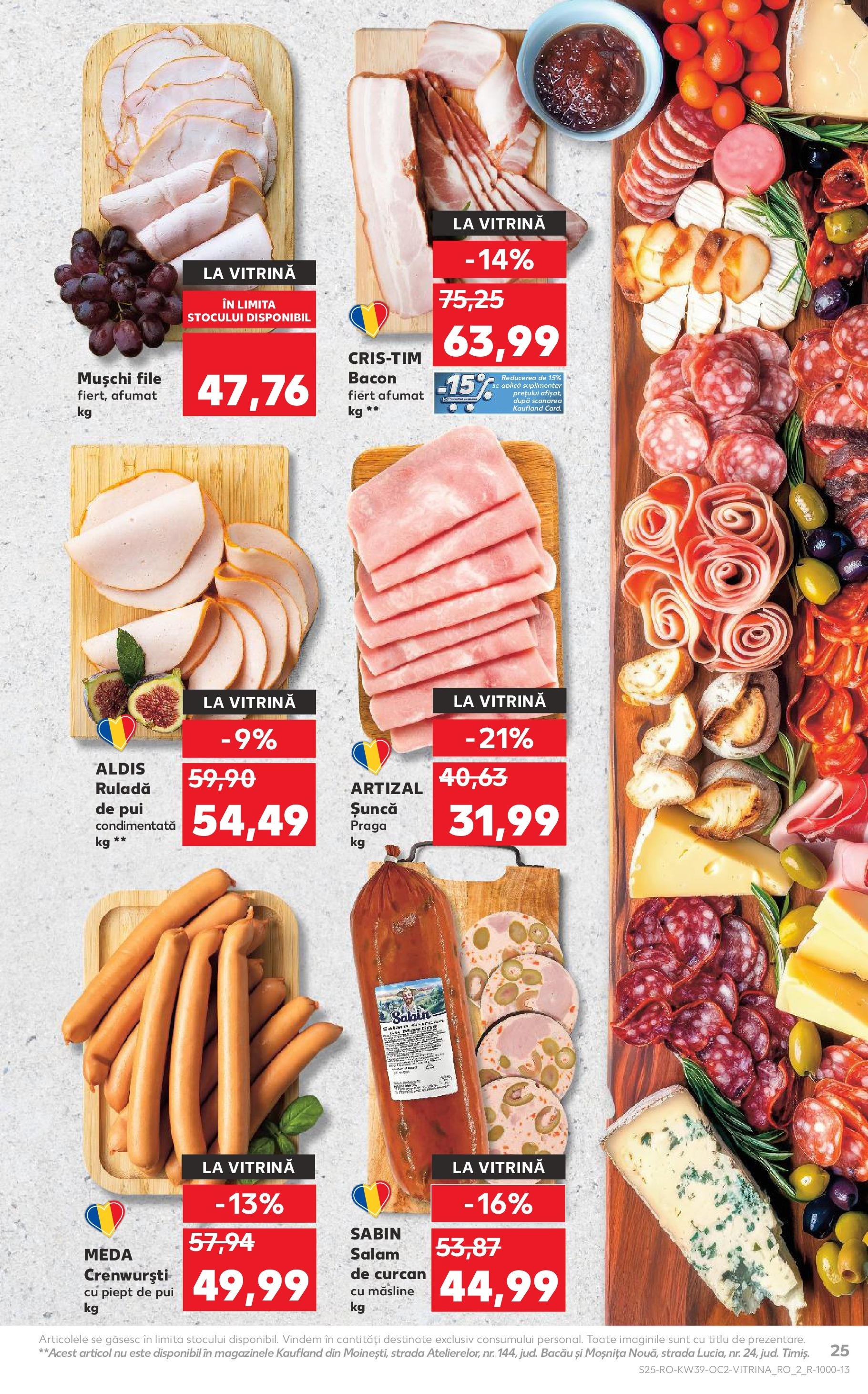 Catalog Kaufland 24 - 29 Septembrie 2025 | Pagina 25 | Produse: Hacıyatmaz Kedi Oyuncağı, Vitrină, Măsline, Bacon