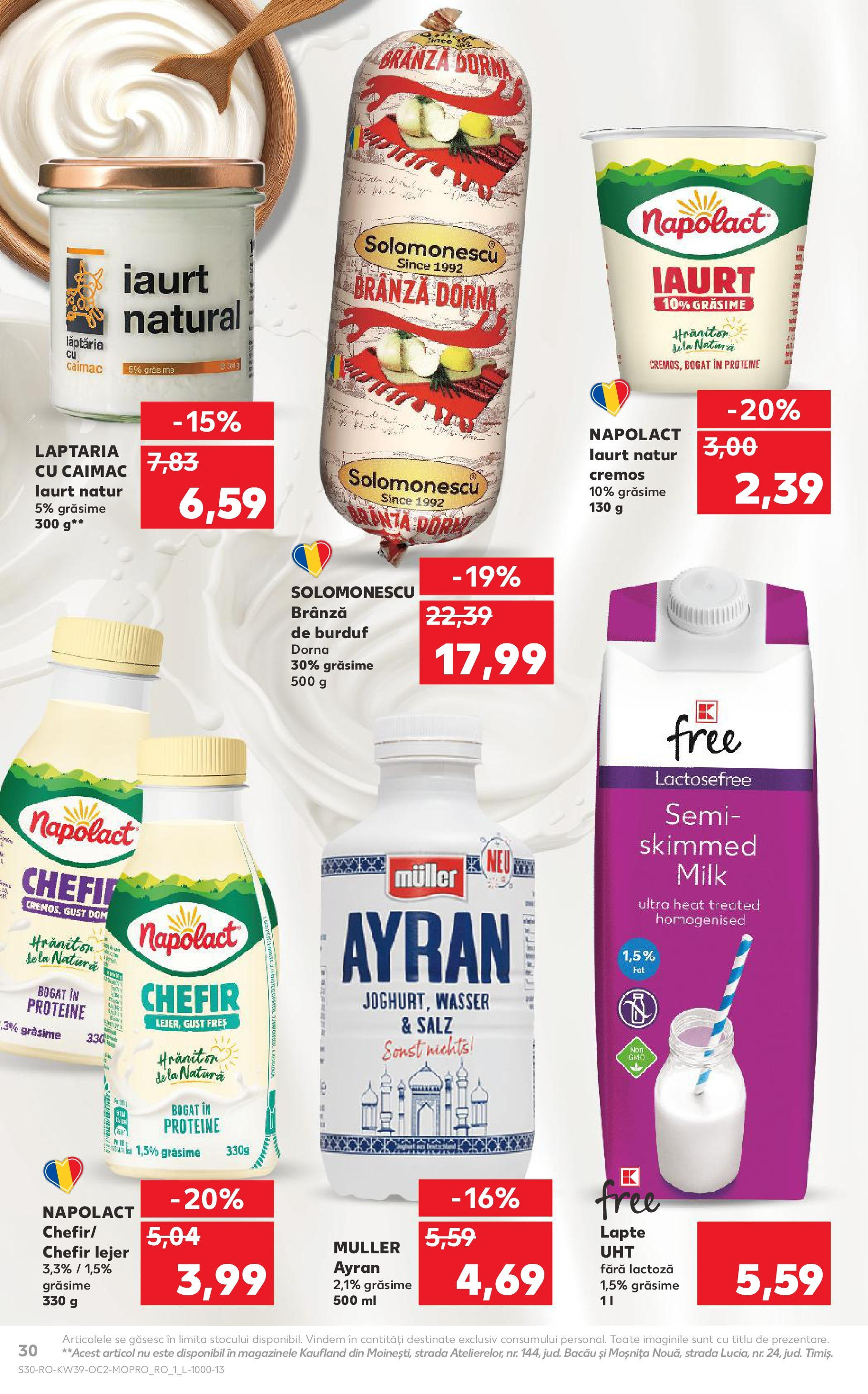 Catalog Kaufland 24 - 29 Septembrie 2025 | Pagina 30 | Produse: Masaüstü kılıfı, Lapte, Iaurt, Kefir