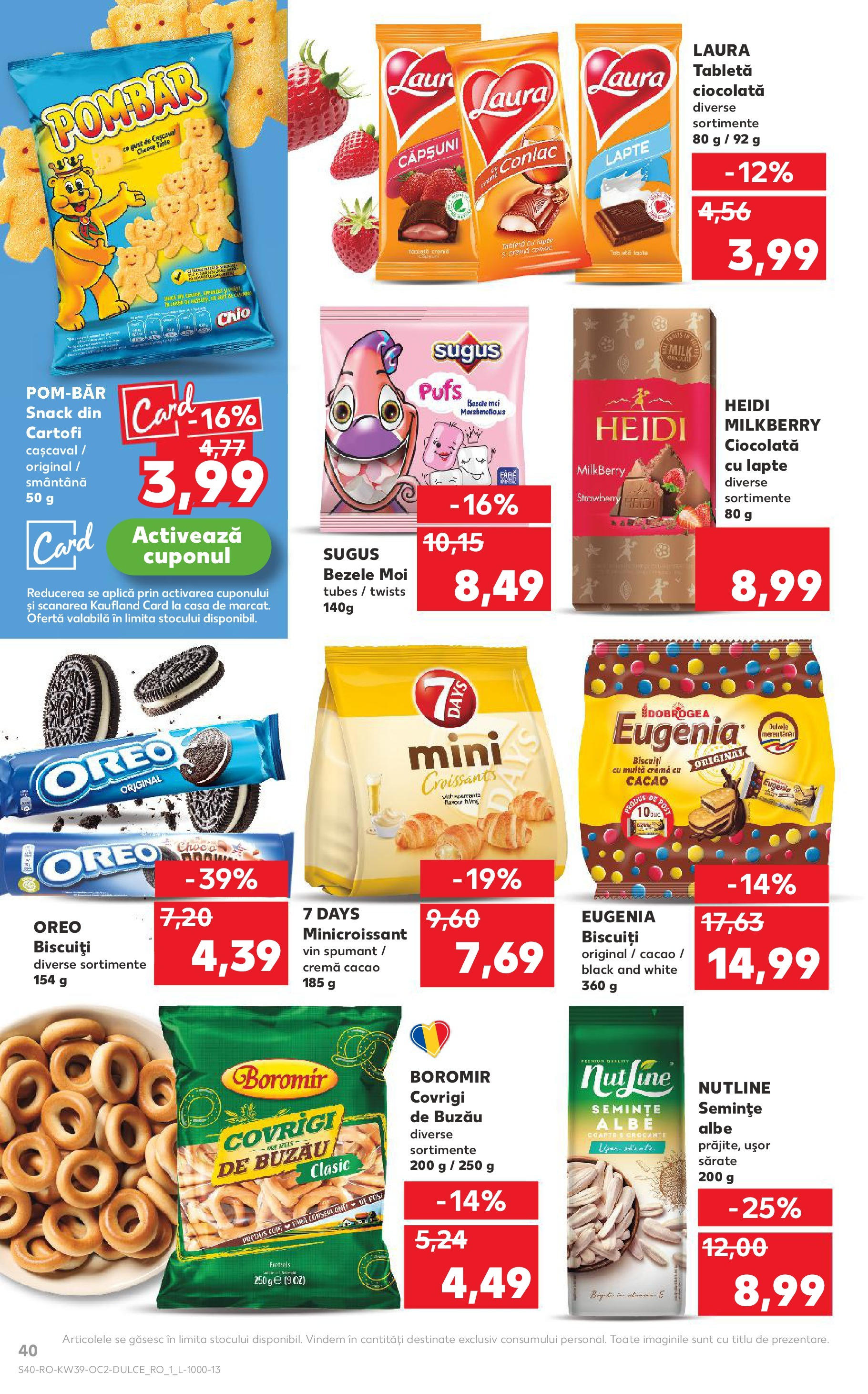 Catalog Kaufland 24 - 29 Septembrie 2025 | Pagina 40 | Produse: Semințe, Cremă, Smântână, Biscuiți