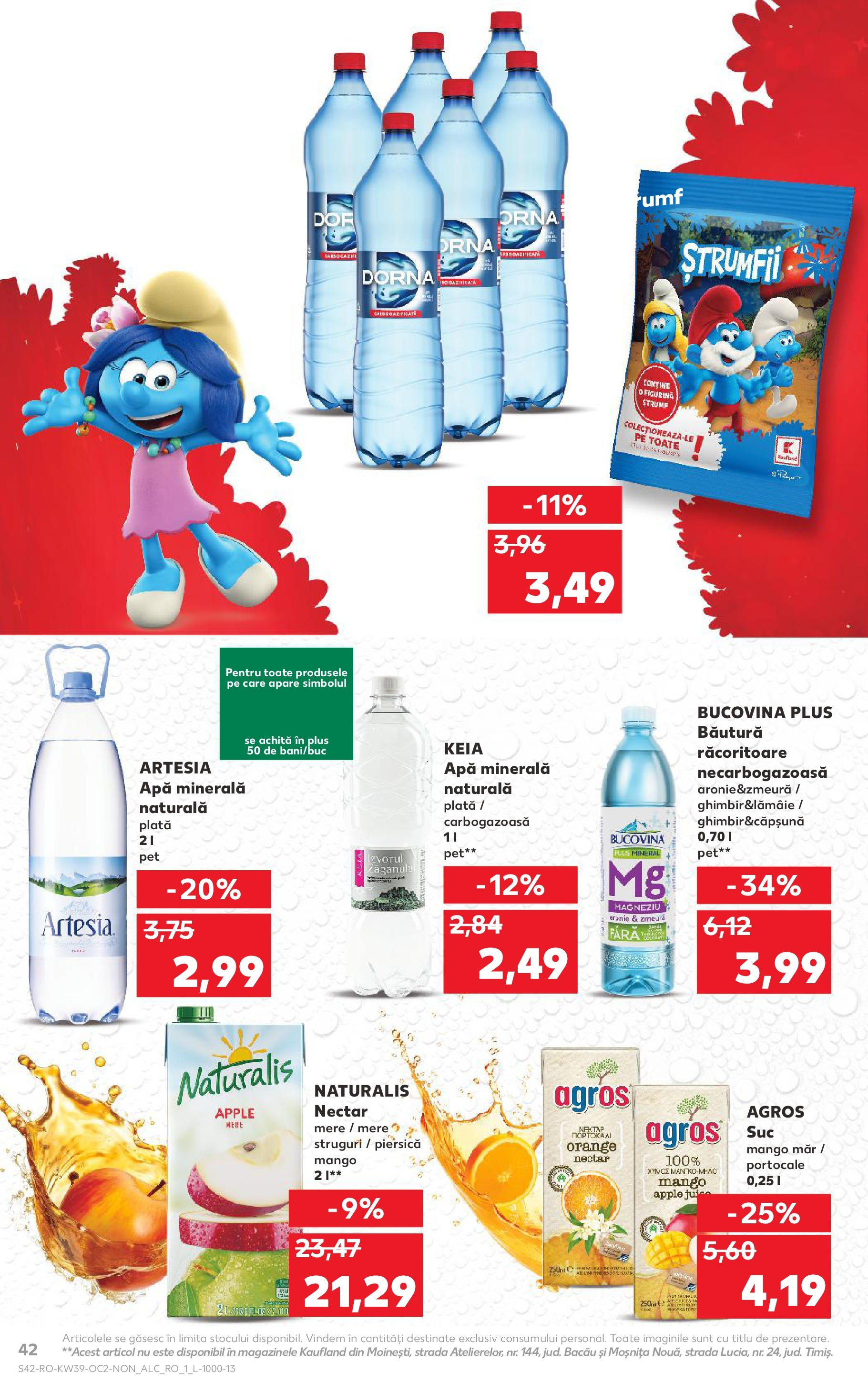 Catalog Kaufland 24 - 29 Septembrie 2025 | Pagina 42 | Produse: Yazı tahtası kalemi, Suc, Apă, Mango