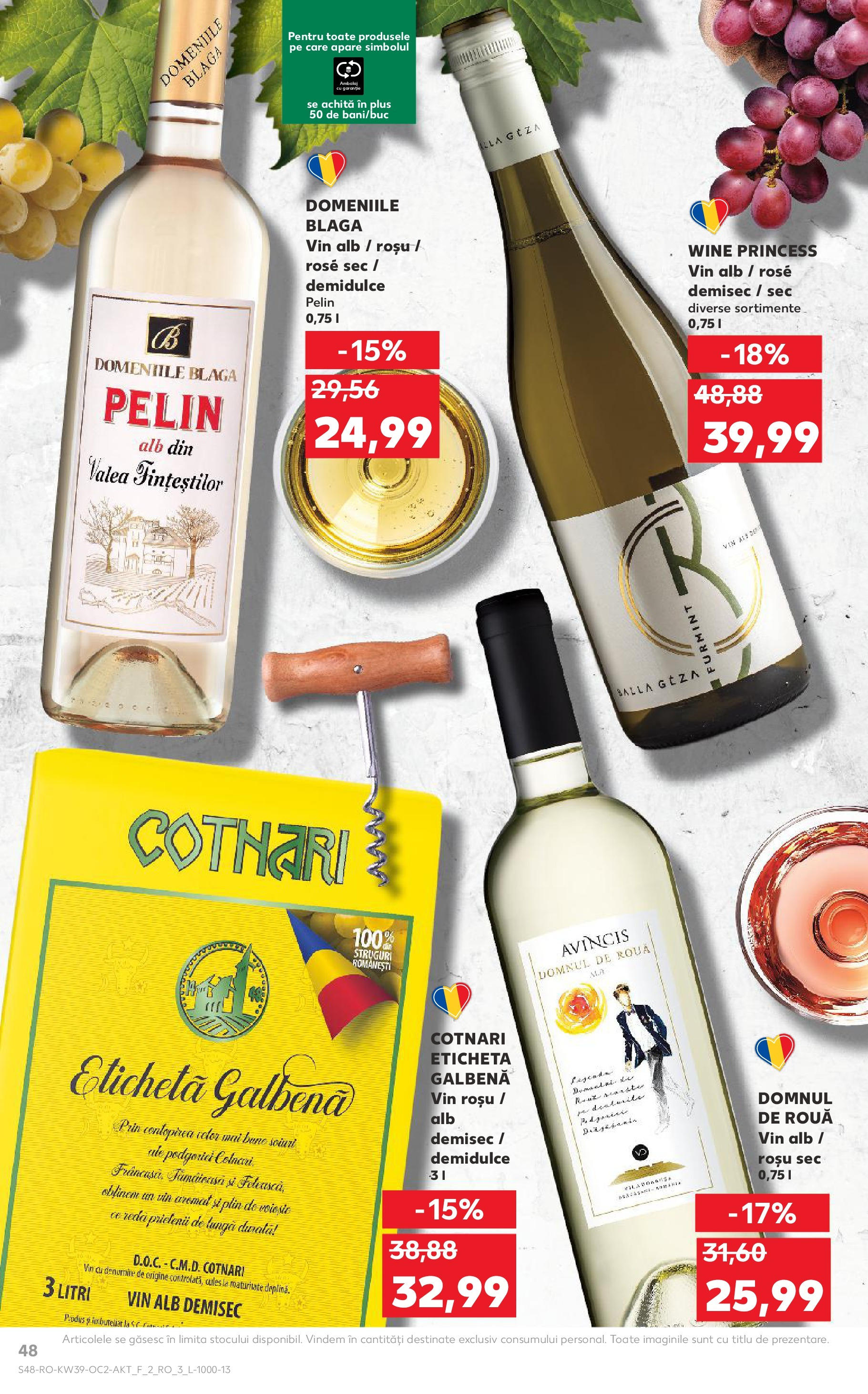 Catalog Kaufland 24 - 29 Septembrie 2025 | Pagina 48 | Produse: Struguri, Vin