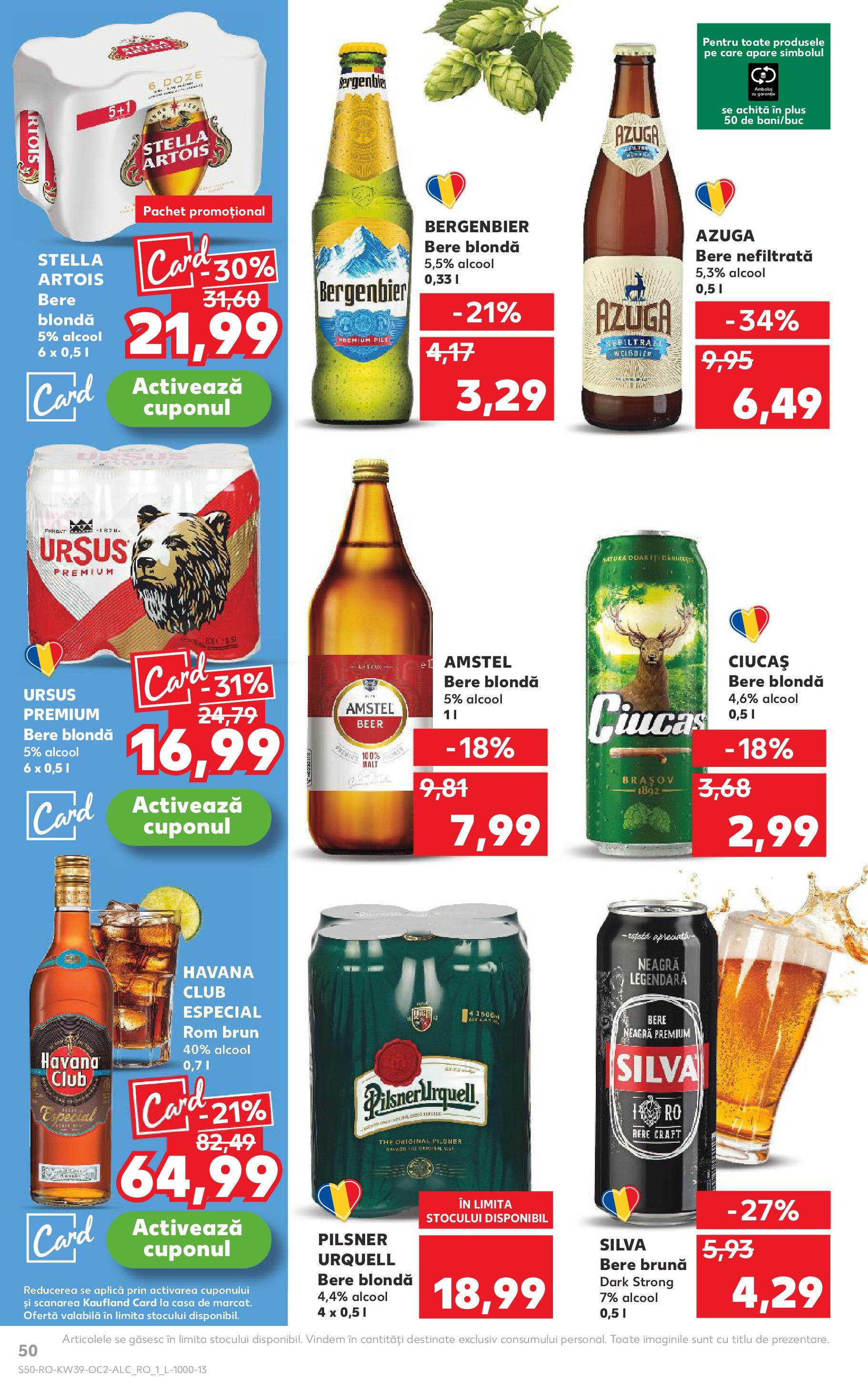 Catalog Kaufland 24 - 29 Septembrie 2025 | Pagina 50 | Produse: Bere, Rom, Plastik Kulübe