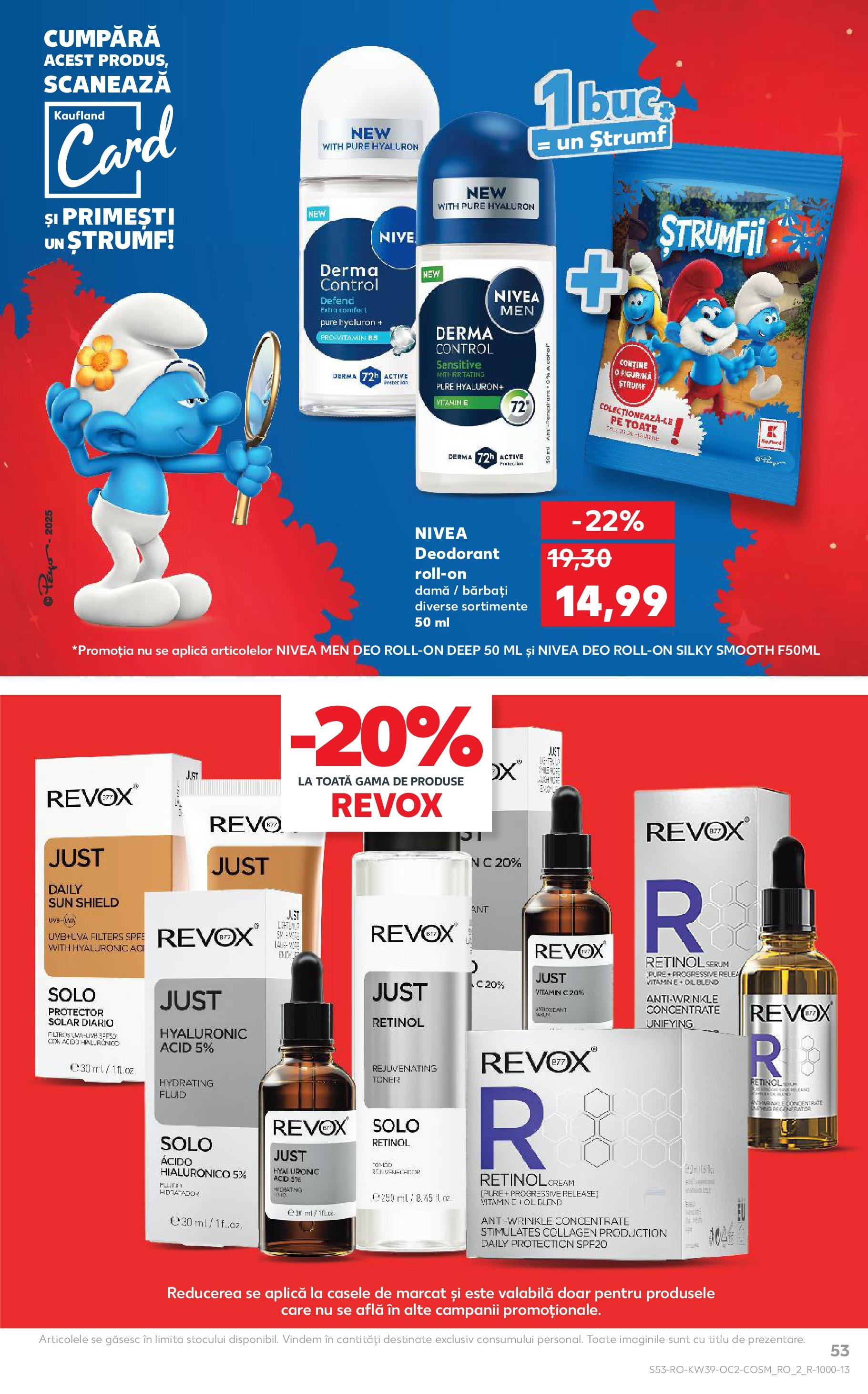 Catalog Kaufland 24 - 29 Septembrie 2025 | Pagina 53 | Produse: Serum, Toner, Deodorant