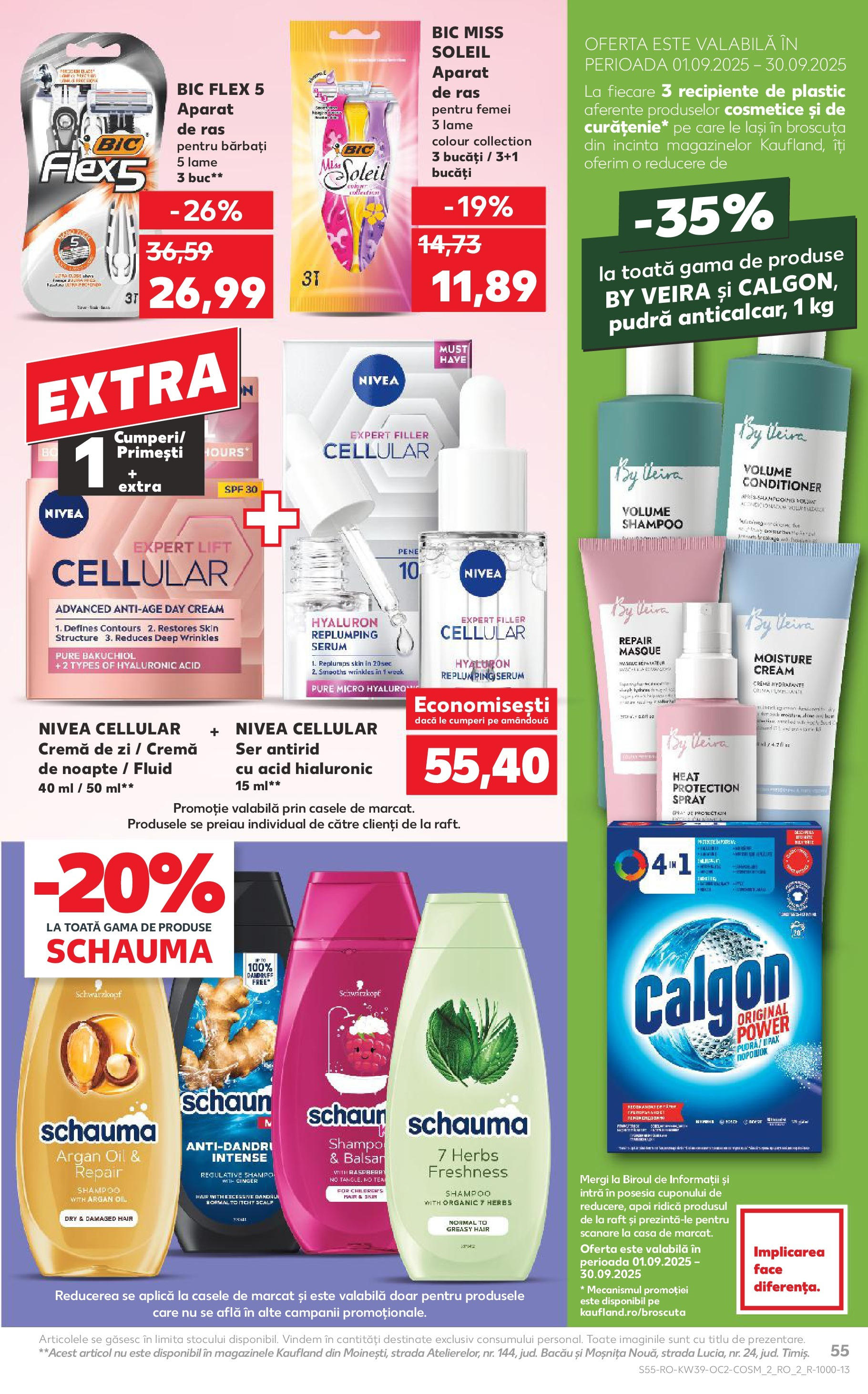 Catalog Kaufland 24 - 29 Septembrie 2025 | Pagina 55 | Produse: Cremă de zi, Raft, Pudră, Cremă
