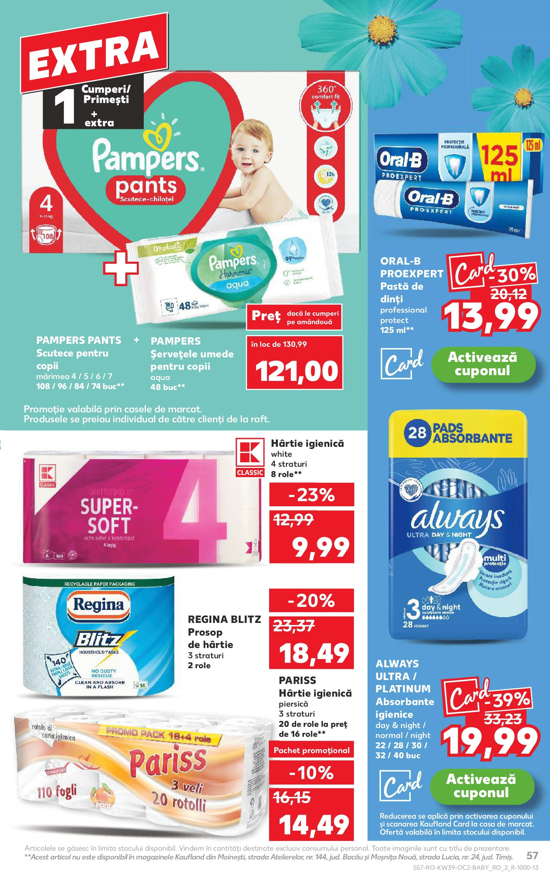 Catalog Kaufland 24 - 29 Septembrie 2025 | Pagina 57 | Produse: Piersică, Pomelo, Role, Șervețele umede