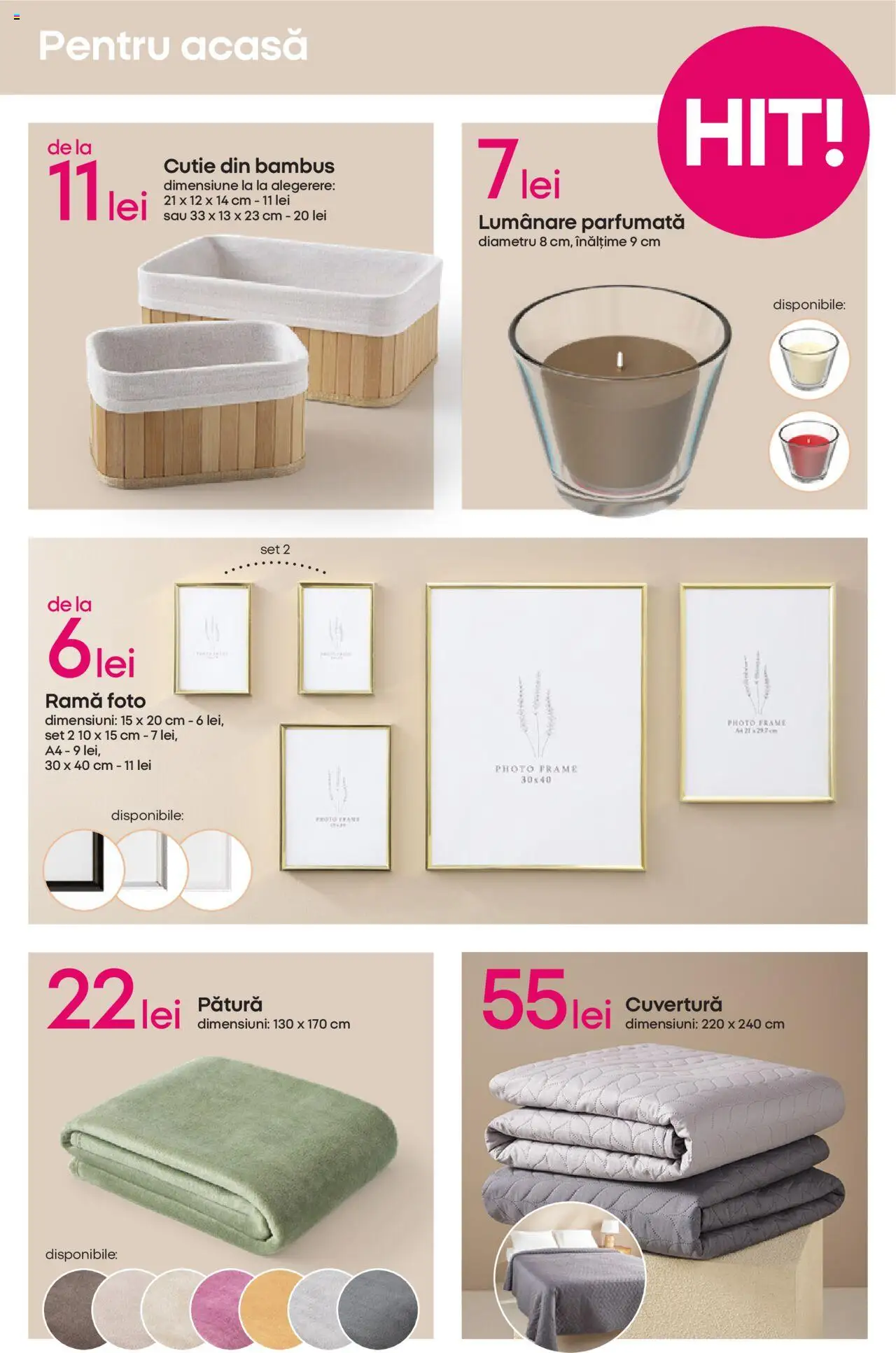 Catalog Pepco 25 - 30 Septembrie 2025 | Pagina 9 | Produse: Cuvertură, Pătură, Lumânare, Ramă foto