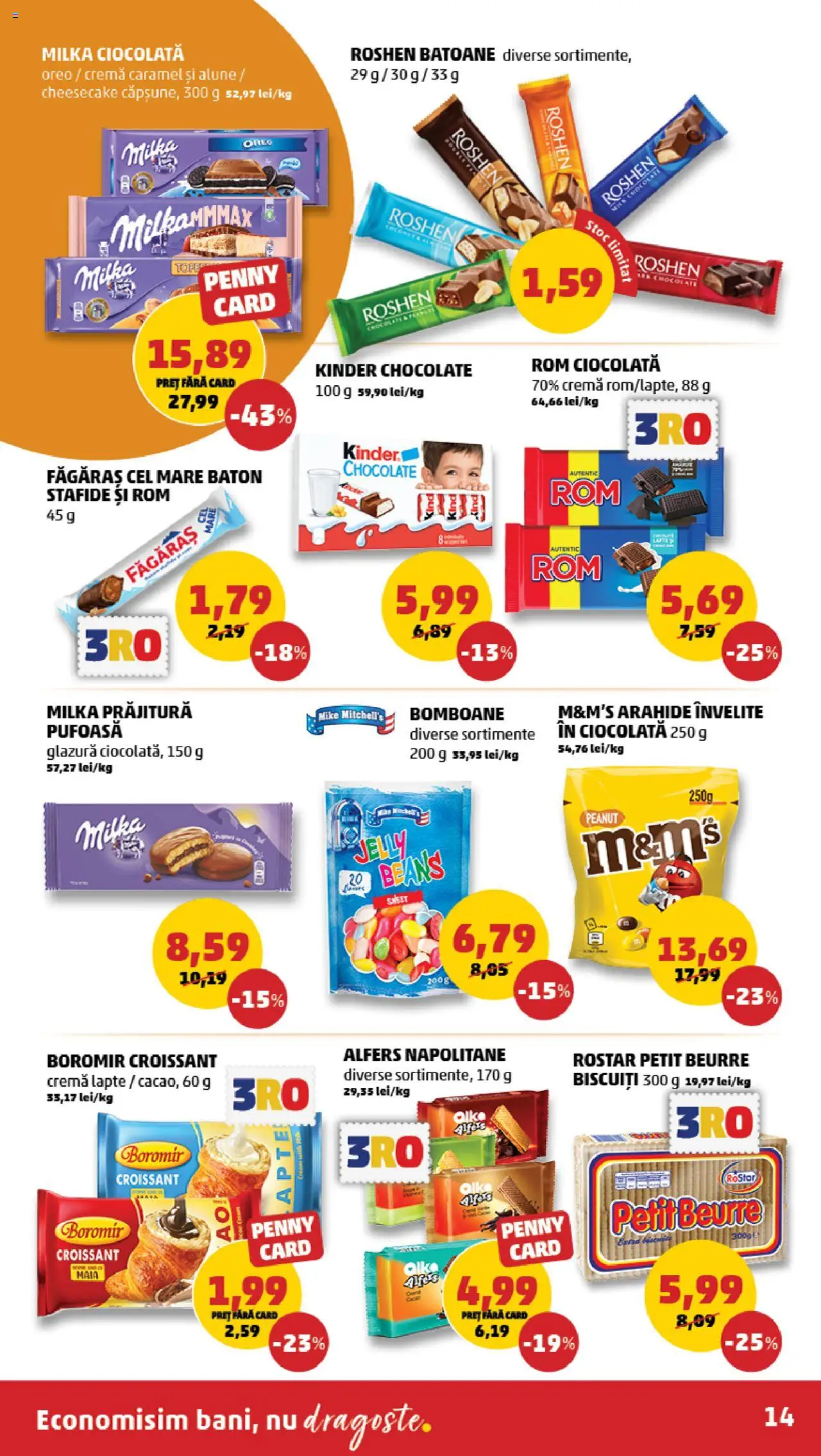 Catalog PENNY Market 24 - 29 Septembrie 2025 | Pagina 14 | Produse: Napolitane, Alune, Rom, Stafide