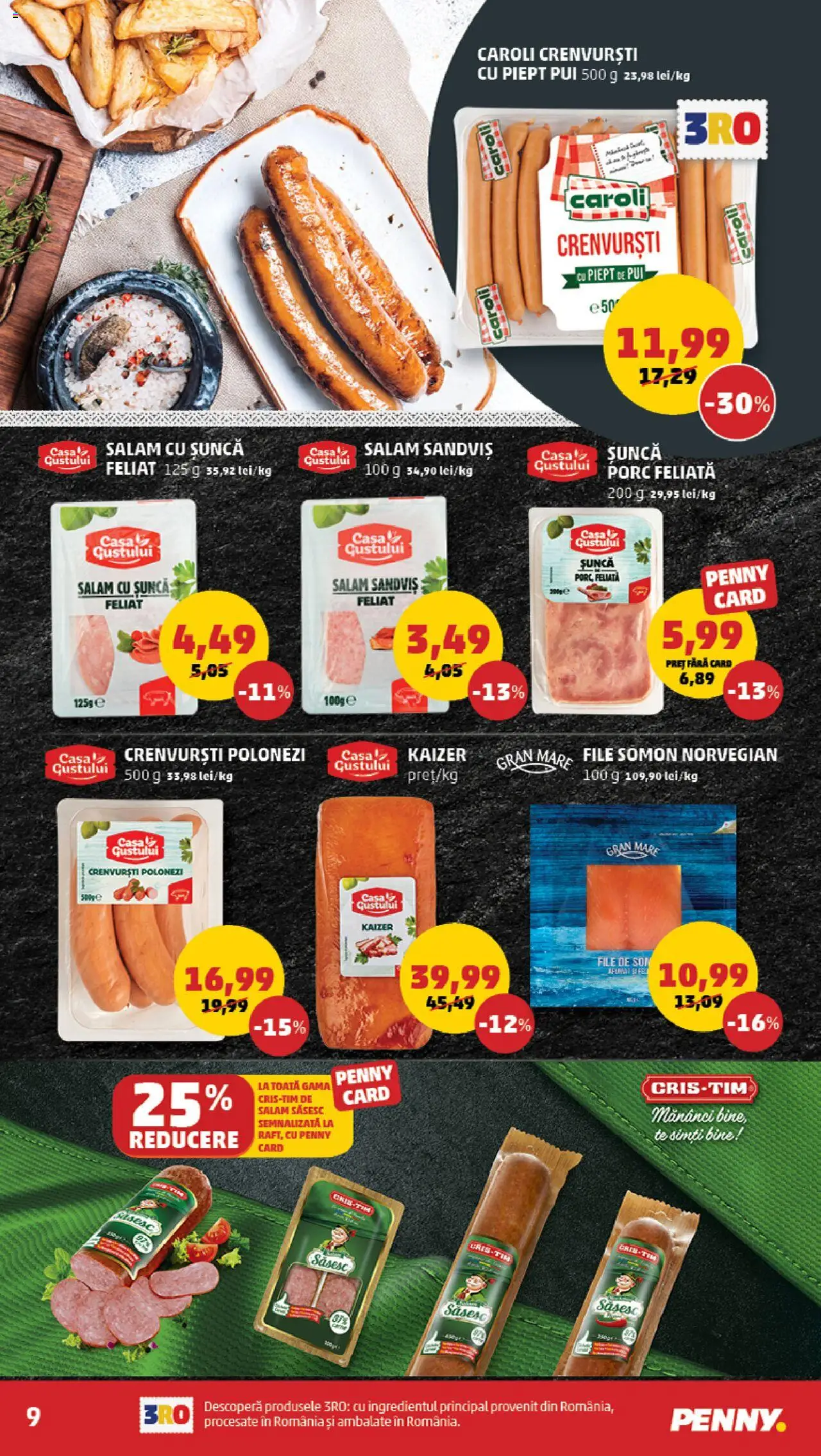 Catalog PENNY Market 24 - 29 Septembrie 2025 | Pagina 9 | Produse: Not defteri, Hacıyatmaz Kedi Oyuncağı, Crenvurști, Șuncă