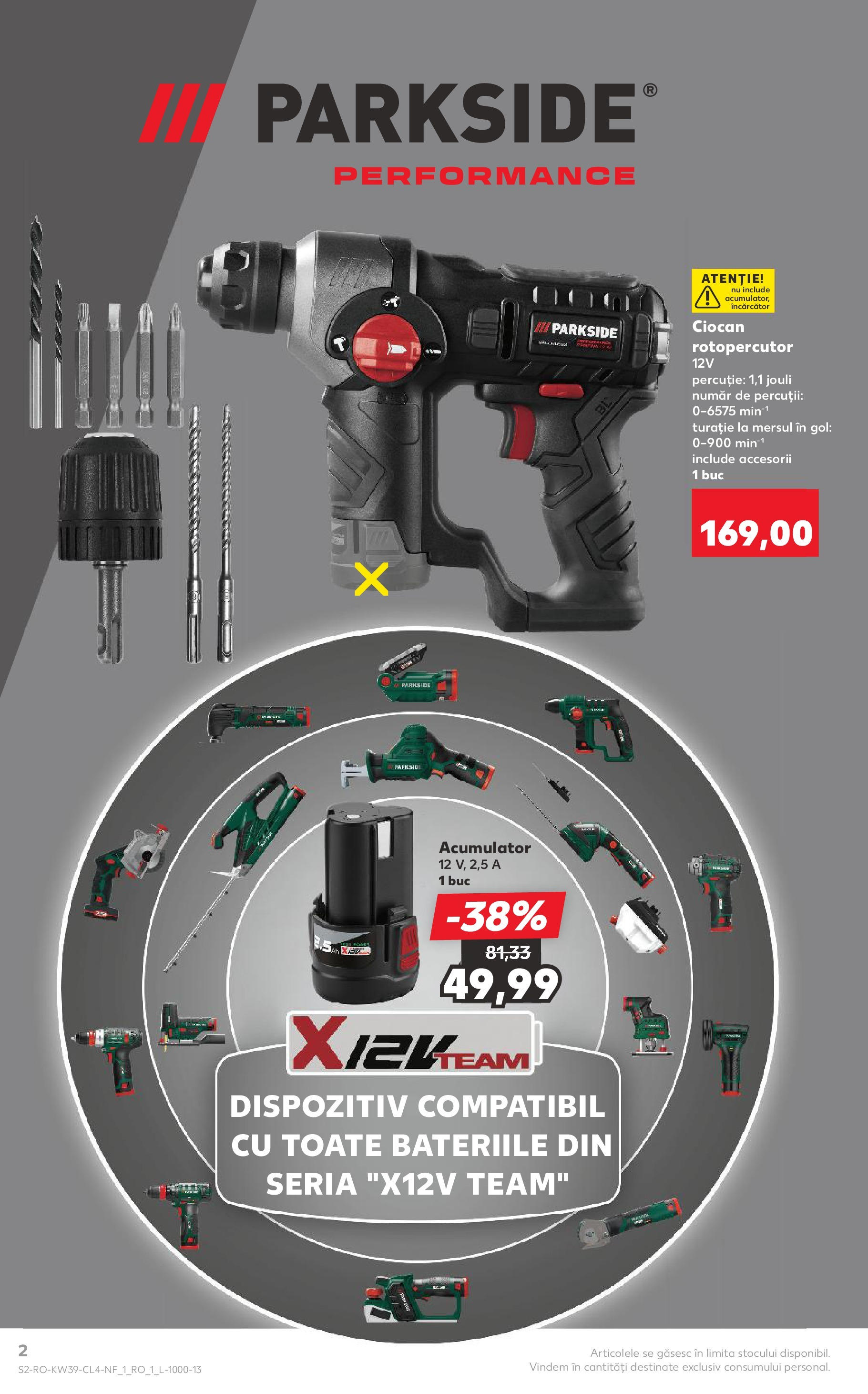 Catalog Kaufland 24 - 29 Septembrie 2025 | Pagina 2 | Produse: Încărcător, Ciocan rotopercutor