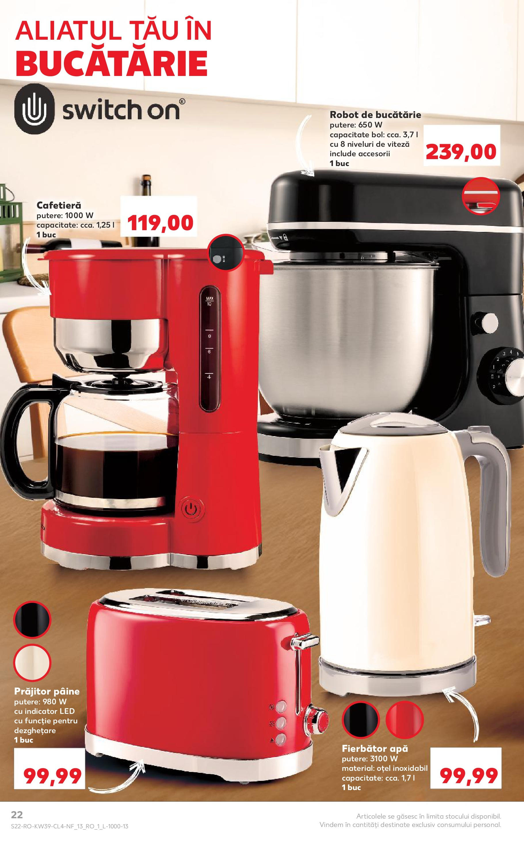 Catalog Kaufland 24 - 29 Septembrie 2025 | Pagina 22 | Produse: Robot de bucătarie, Cafetieră, Robot, Pâine