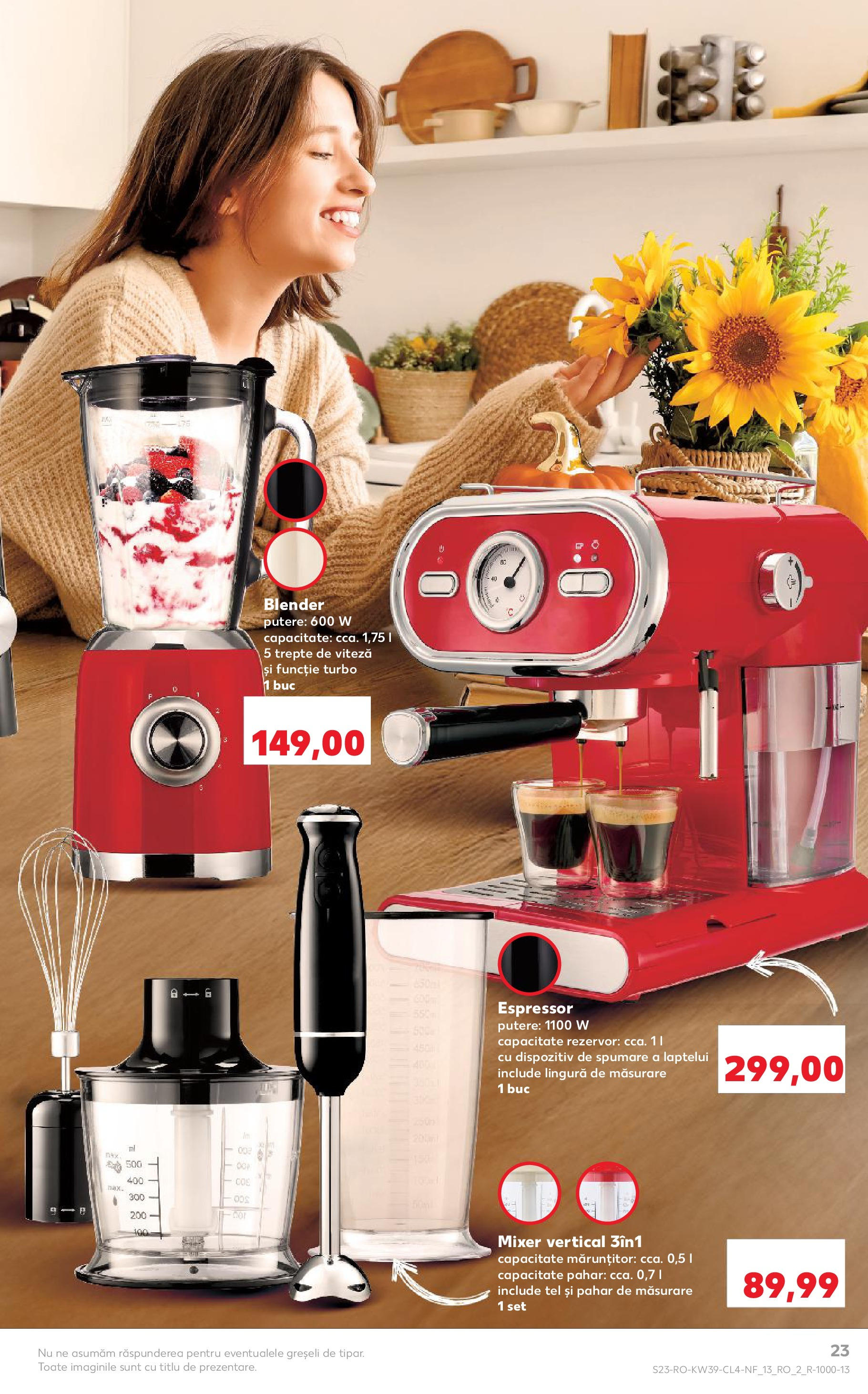 Catalog Kaufland 24 - 29 Septembrie 2025 | Pagina 23 | Produse: Espressor, Blender, Mixer