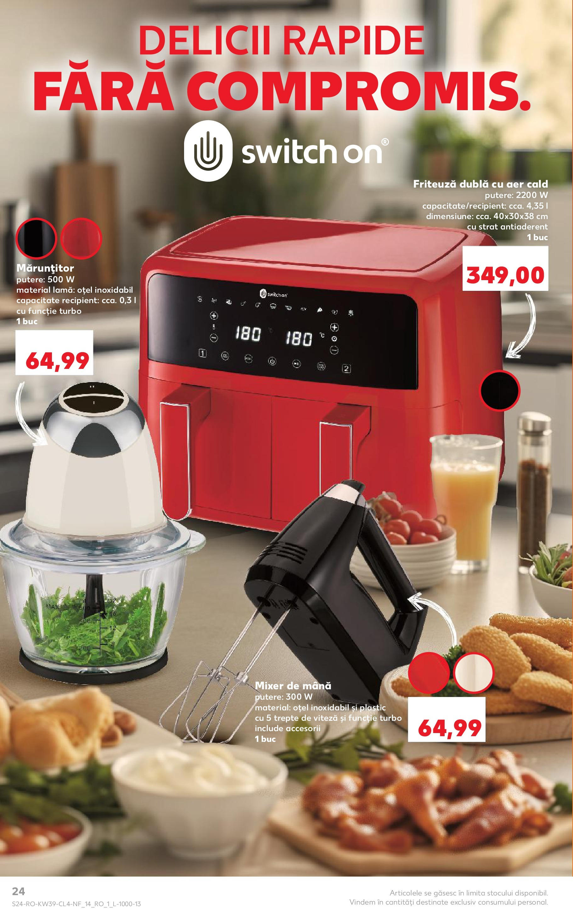 Catalog Kaufland 24 - 29 Septembrie 2025 | Pagina 24 | Produse: Mixer, Friteuză