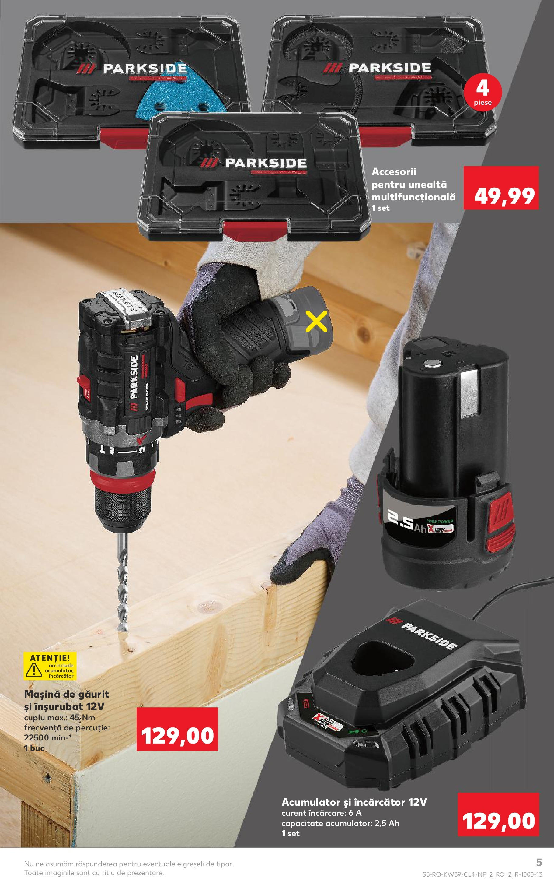 Catalog Kaufland 24 - 29 Septembrie 2025 | Pagina 5 | Produse: Mașină de găurit, Încărcător